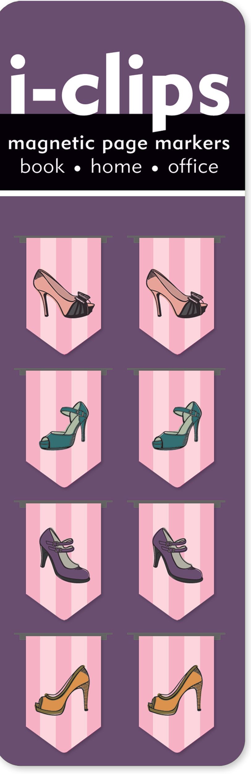 Designer Shoes I-Clips Page Markers Books