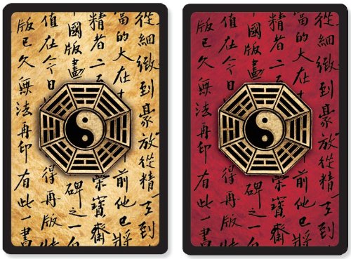 Yin Yang Premium Plastic Playing Cards: Set of 2, Standard Index, Bridge Size Leisure & Fun