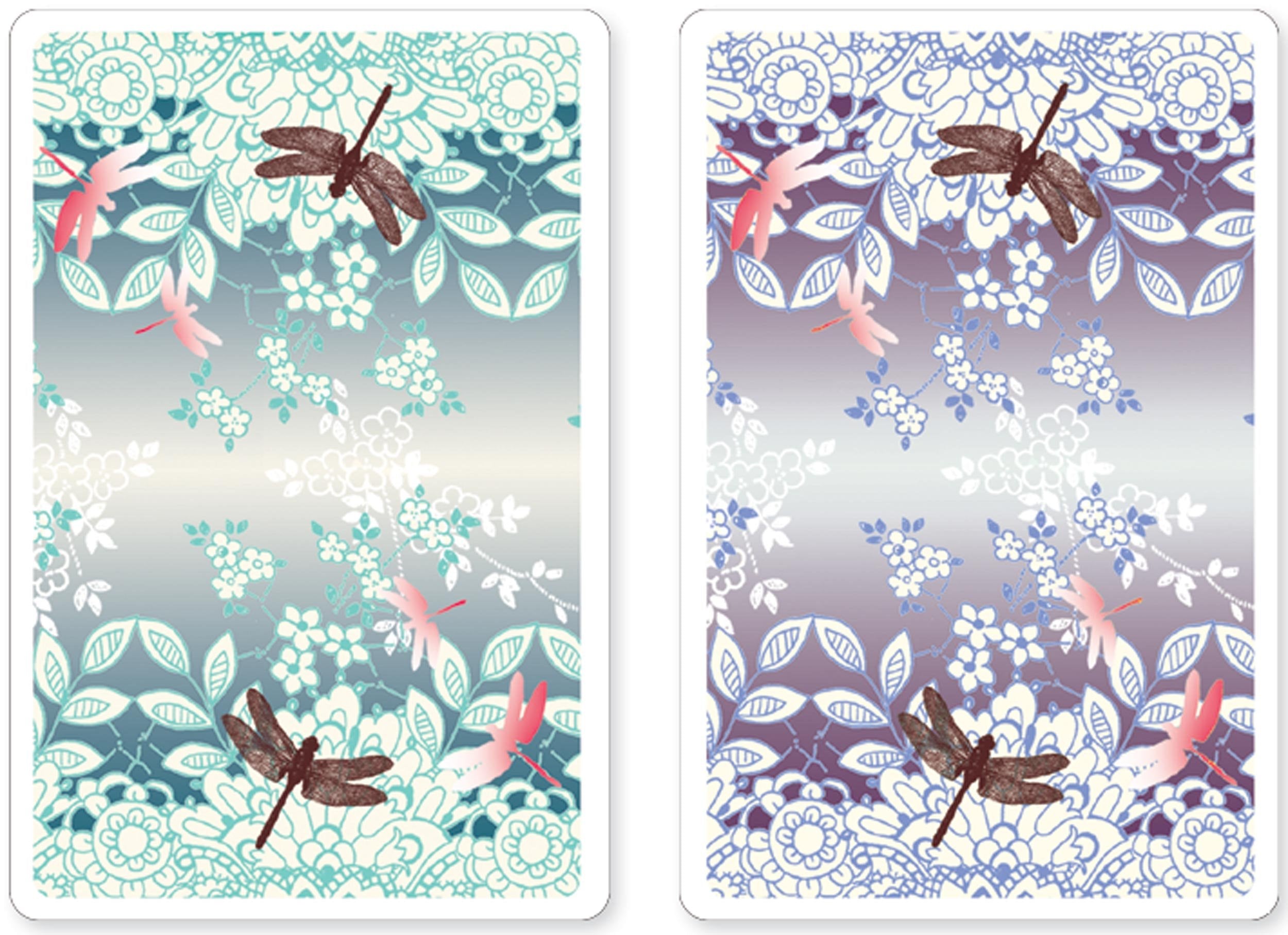 Dragonfly Premium Plastic Playing Cards: Set of 2, Standard Index, Bridge Size Leisure & Fun