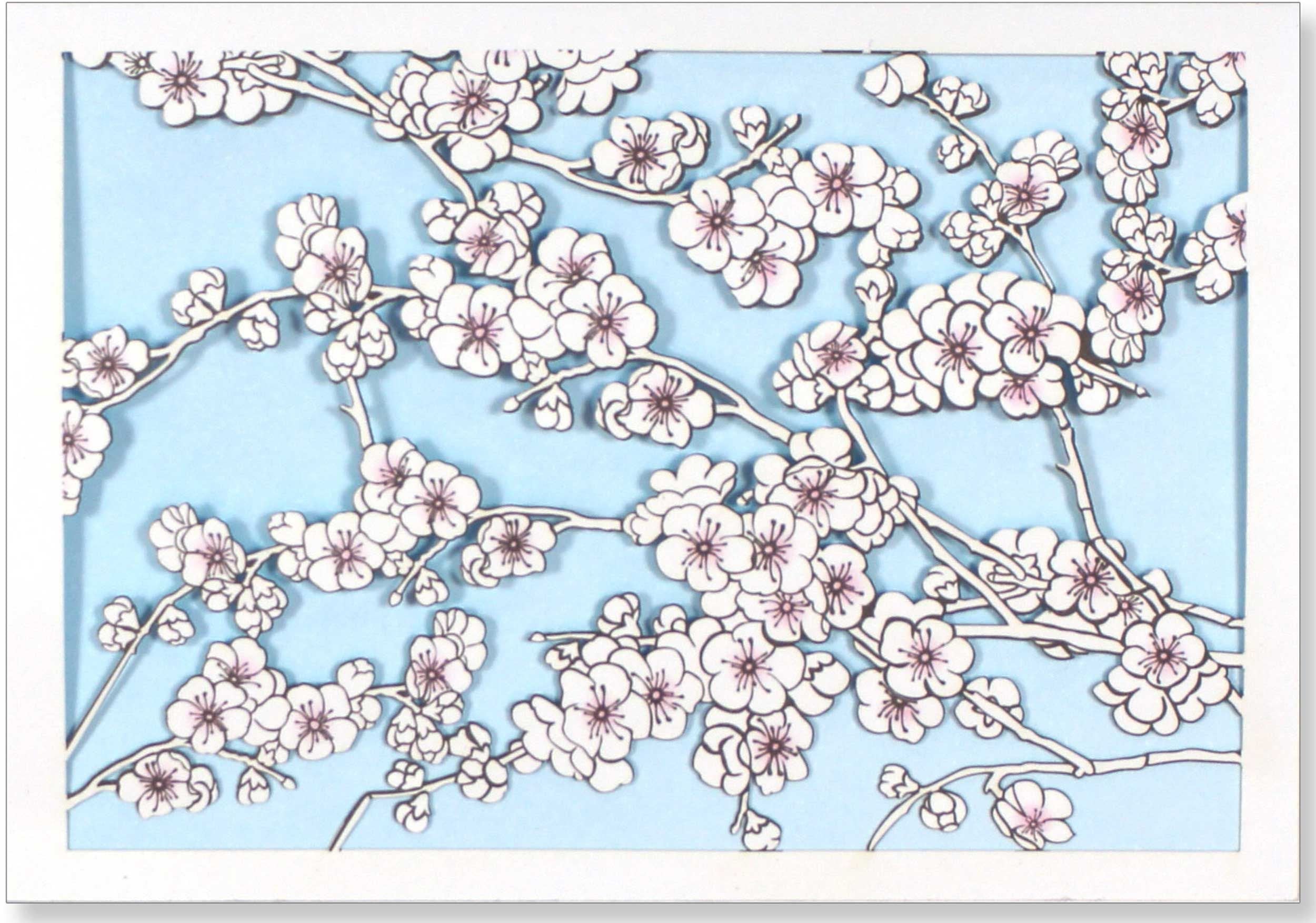 Cherry Blossoms Laser Cut Note Cards (Stationery, Boxed Cards) book
