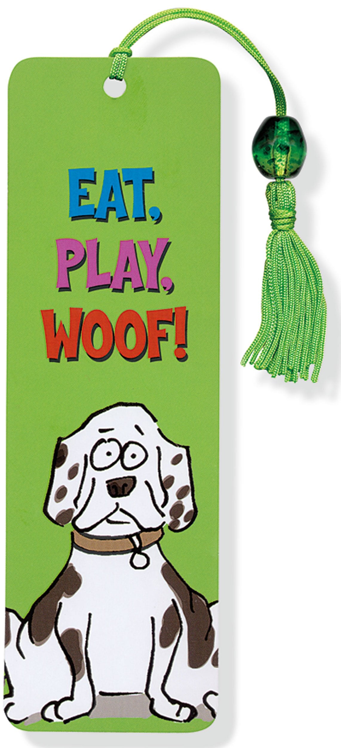 Beaded Bookmark Eat, Play, Woof! Leisure, Home & Garden
