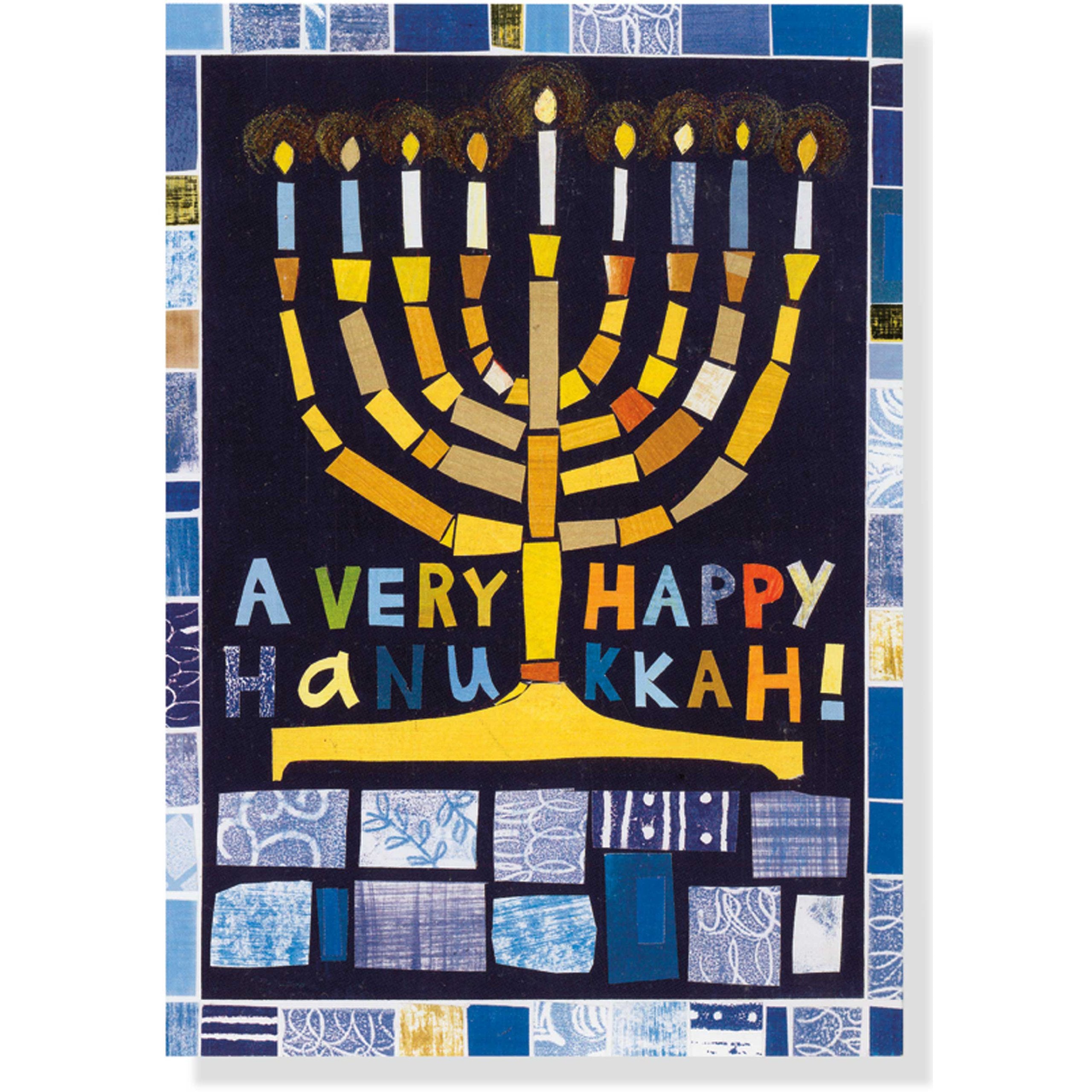 Hanukkah Mosaic Large Deluxe Holiday Cards Books