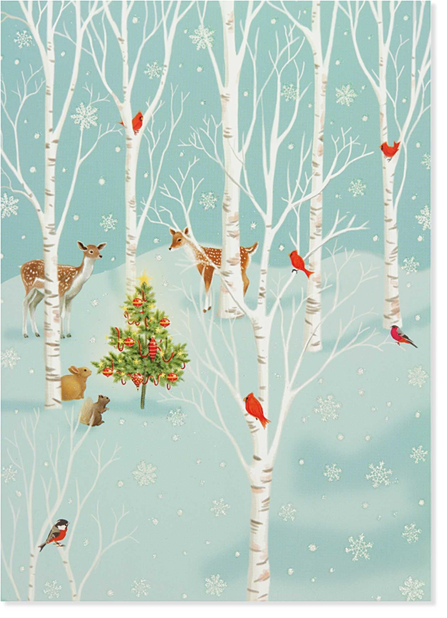 Enchanted Glade Large Boxed Holiday Cards: Glitter Accents, Gloss Highlights Books
