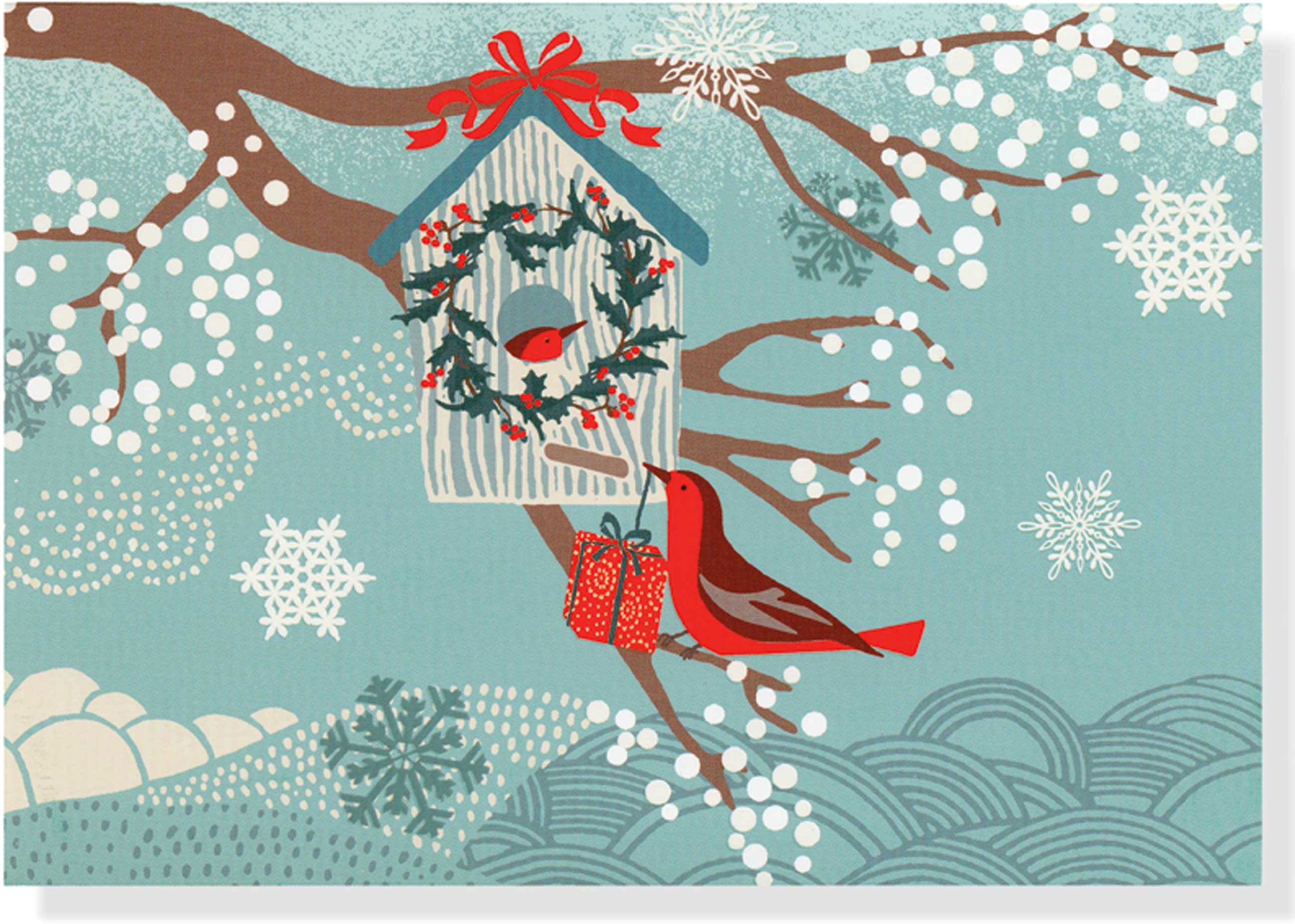 Christmas Birdhouse Deluxe Holiday Cards Books