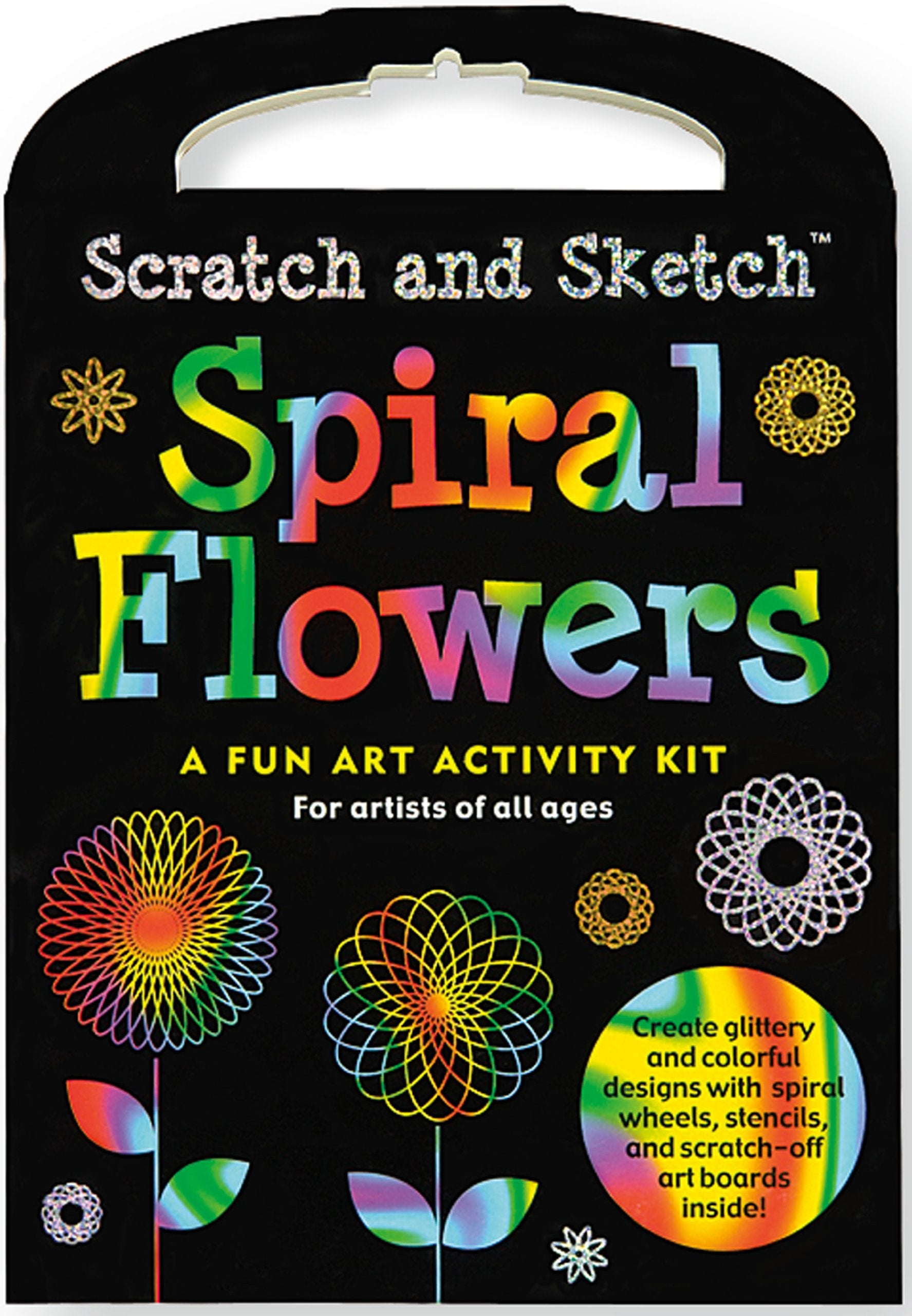 Spiral Flowers Activity Kit: A Fun Art Activity Kit for Artists of All Ages (Scratch and Sketch) Tiptoi & Games