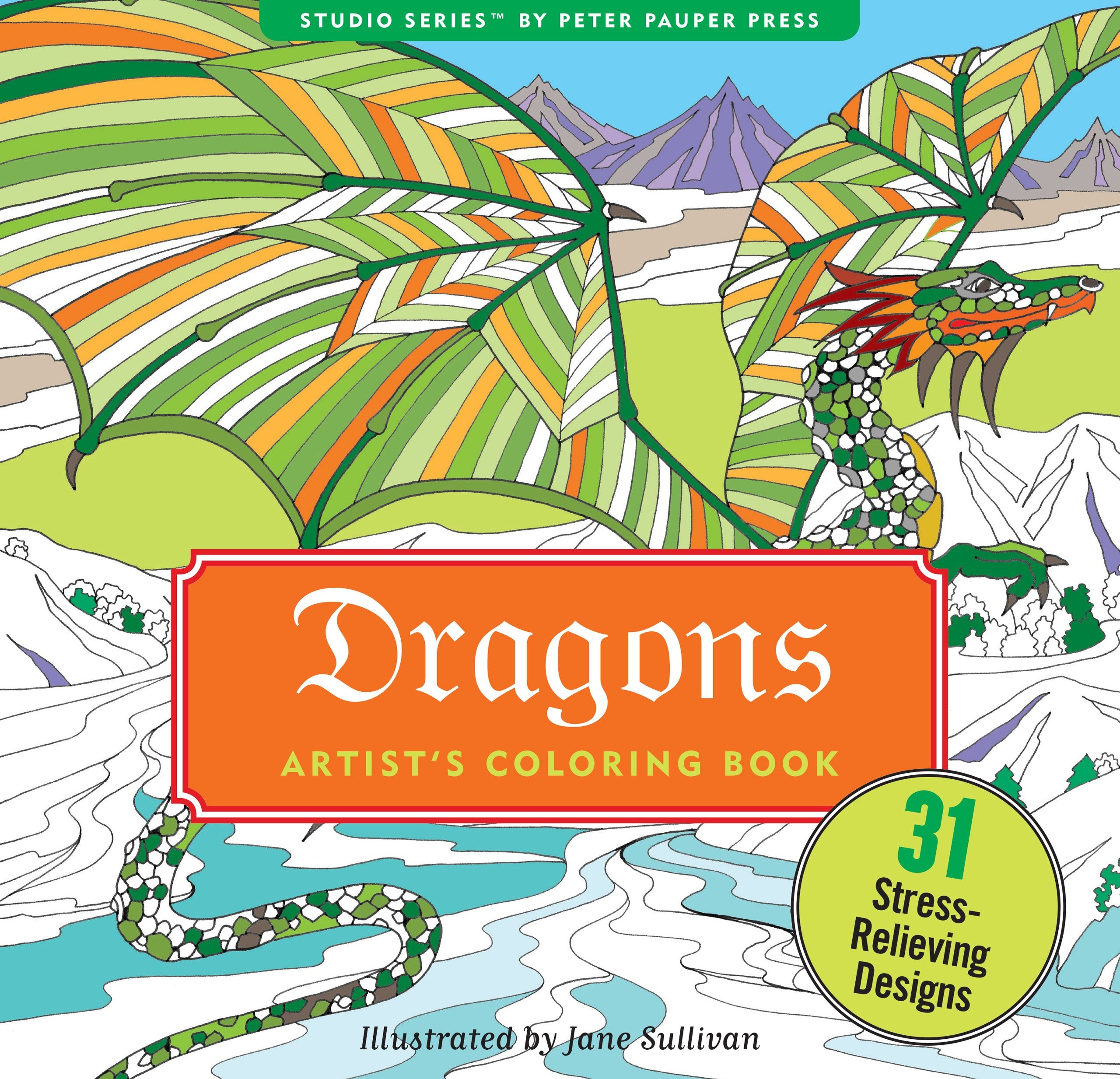Dragons Adult Coloring Book (Studio Series: Artist's Coloring Book) Film, Art & Culture