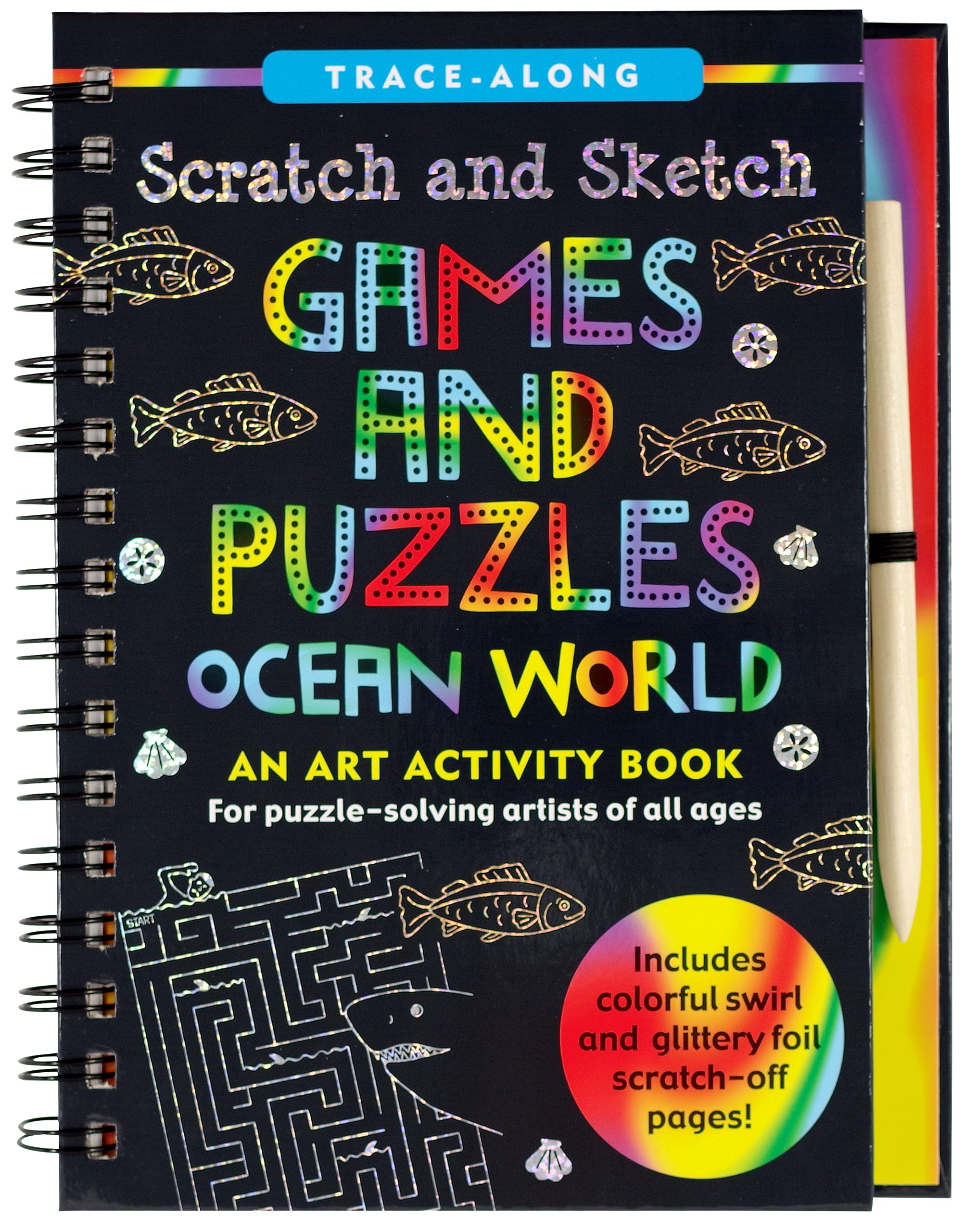 Scratch and Sketch Games and Puzzles: Ocean World book