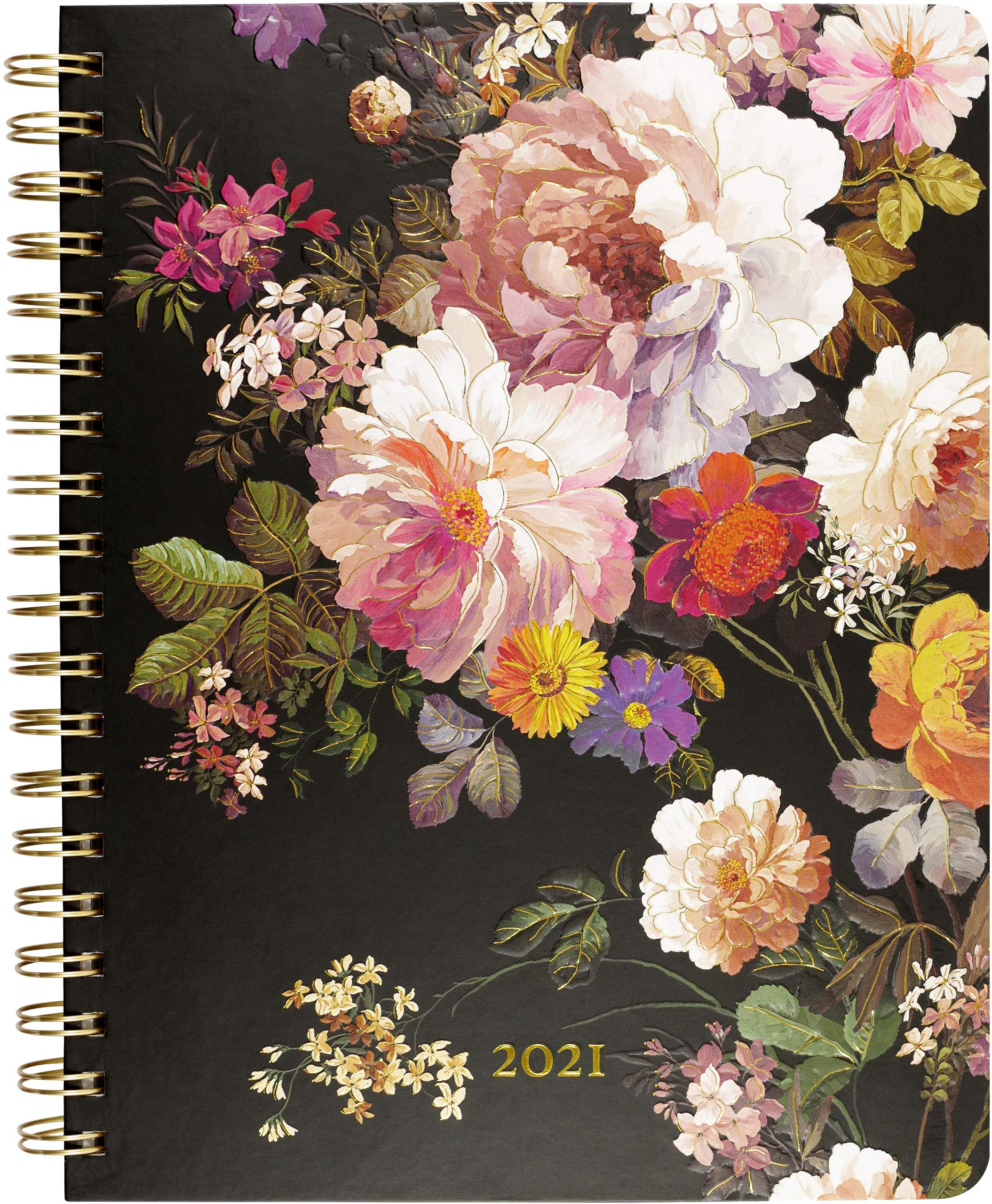 2021 Midnight Floral Desk Calendar Mathematics