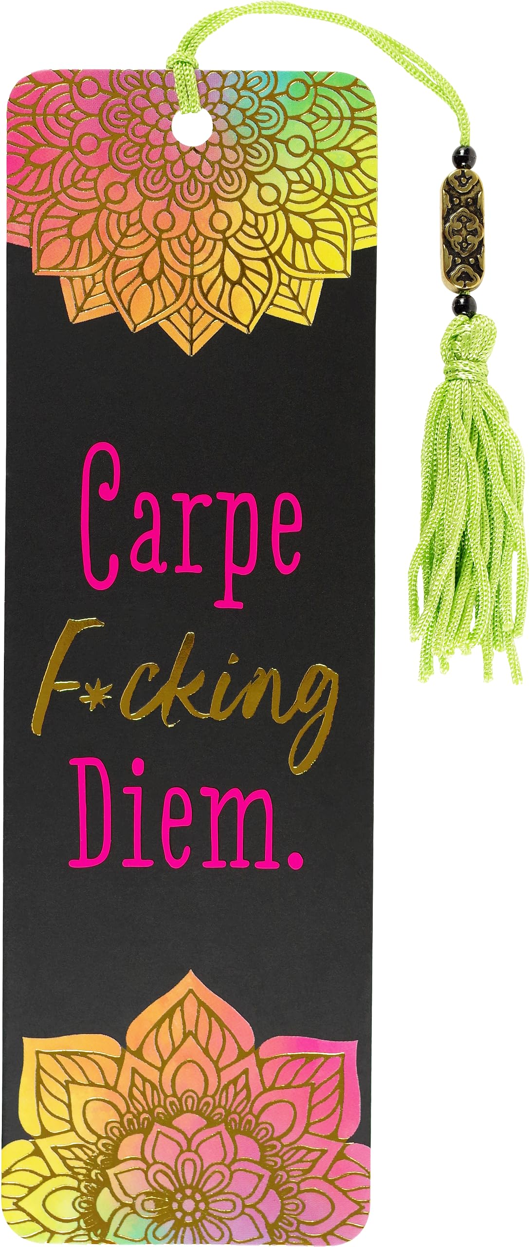 Carpe F-cking Diem Beaded Bookmark Books