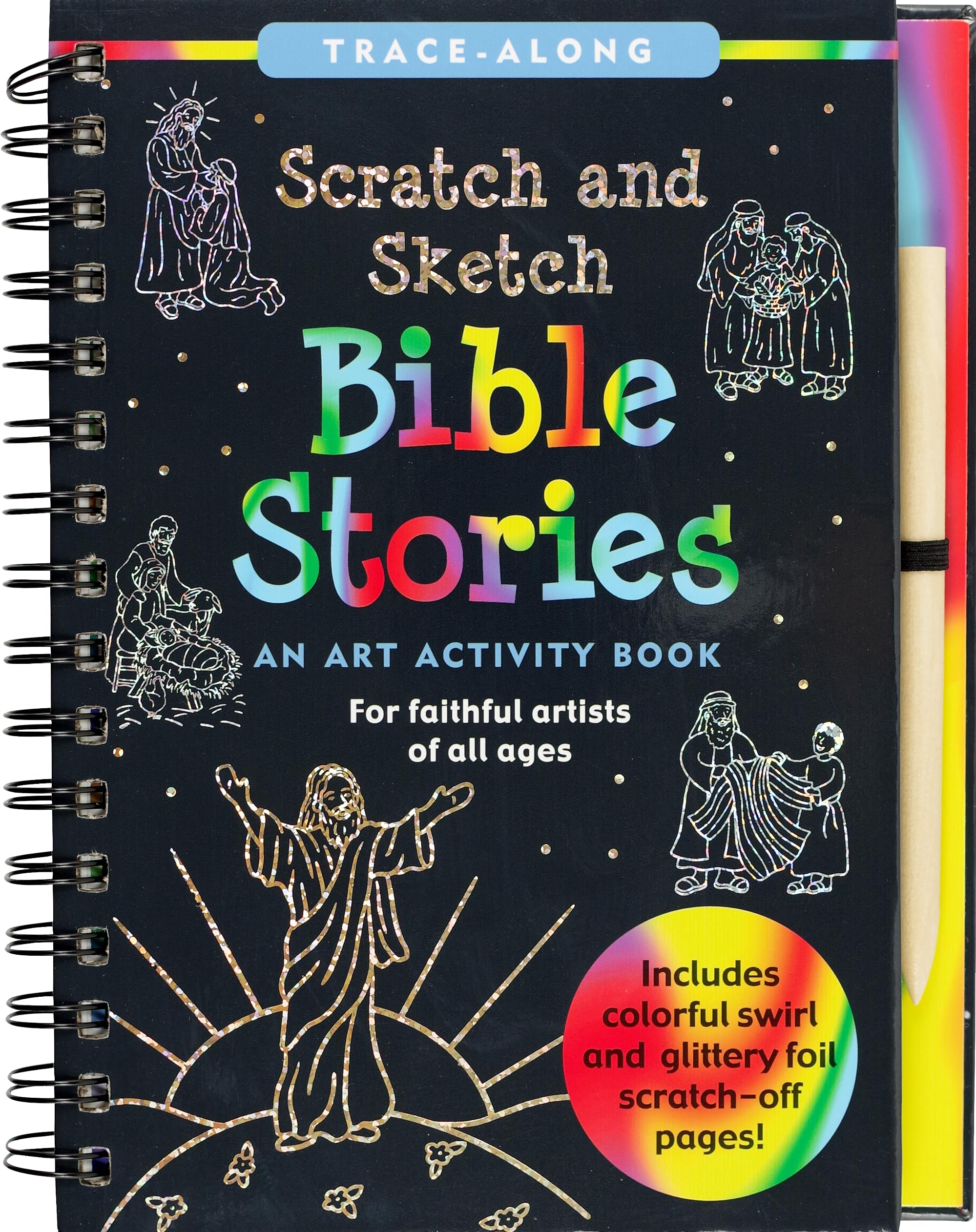 Scratch and Sketch Bible Stories Trace Along: An Art Activity Book for Faithful Artists of All Ages (Scratch and Sketch Trace-along) Non-fiction