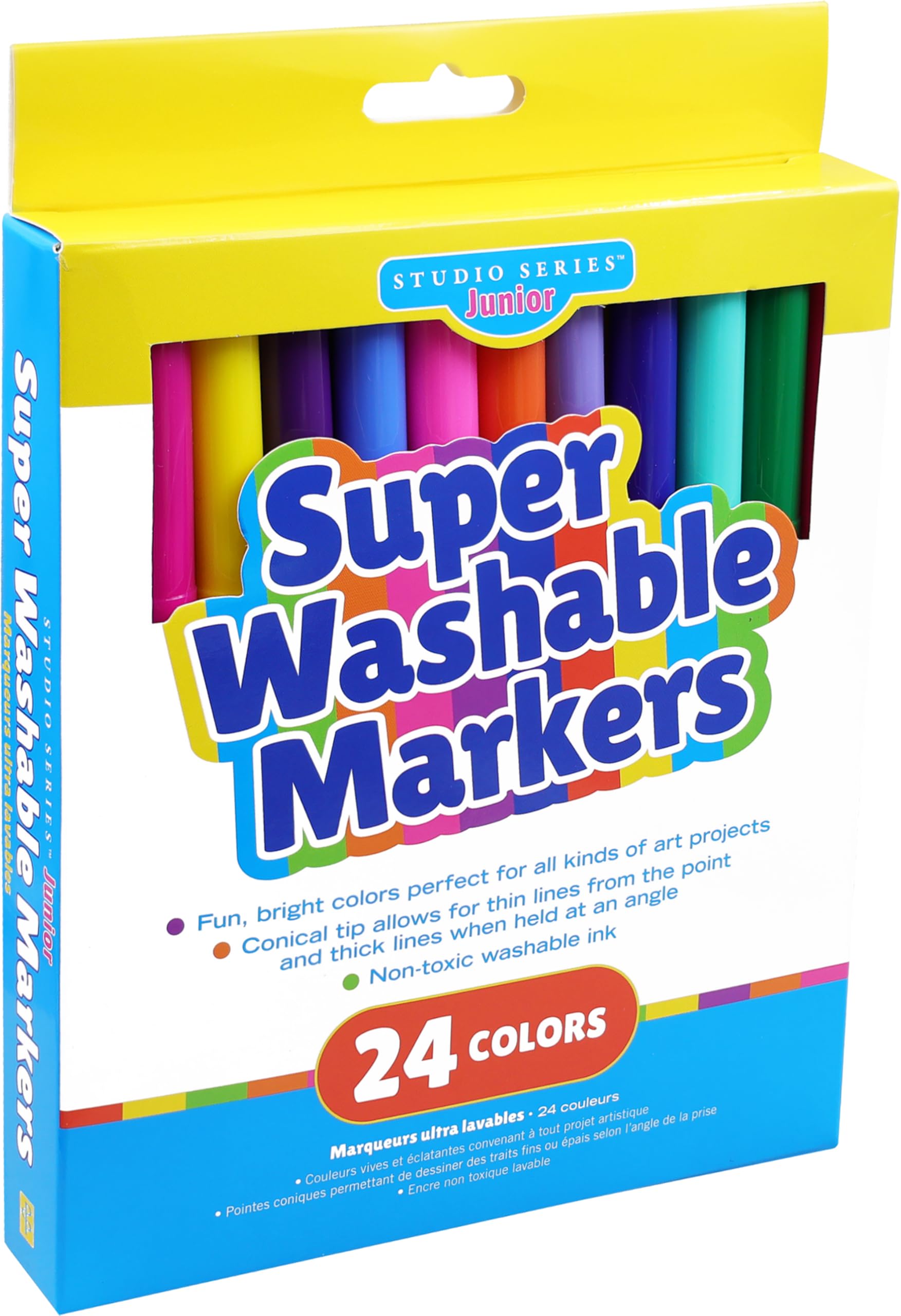 Super Washable Markers (set of 24 easy to clean colors) Books