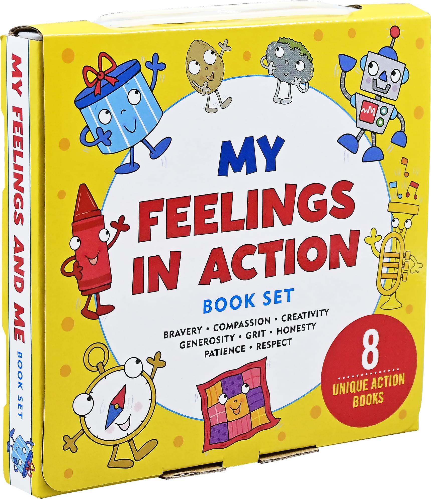 My Feelings in Action (8 Books to Help Your Child Process Their Emotions; (Bravery, Compassion, Creativity, Generosity, Grit, Honesty, Patience, Respect) Non-fiction