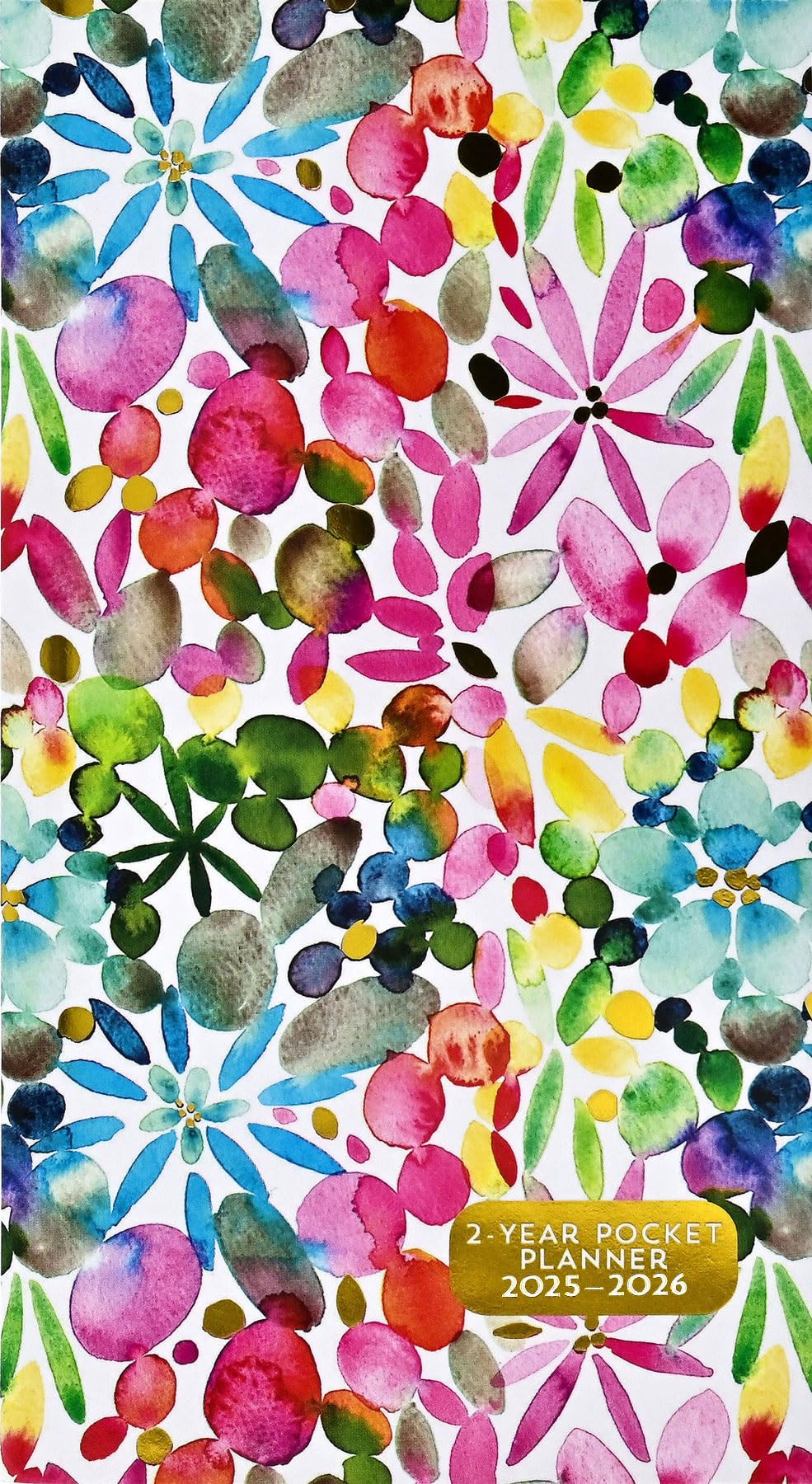 2025-26 Watercolor Garden 2-Year Pocket Planner (24-Month Calendar) Books