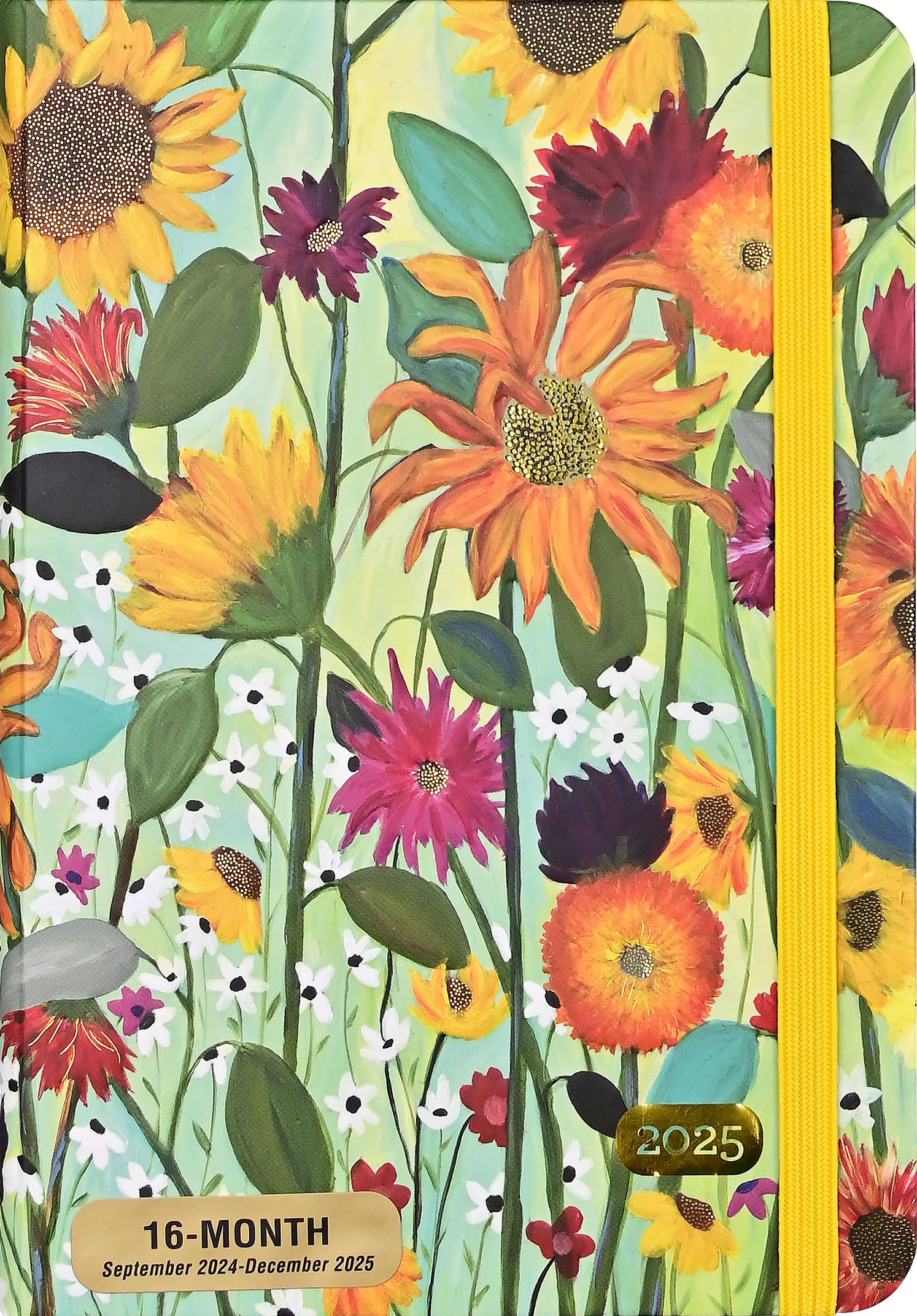 2025 Sunflower Dreams Weekly Planner (16 months, Sept 2024 to Dec 2025) Calendars