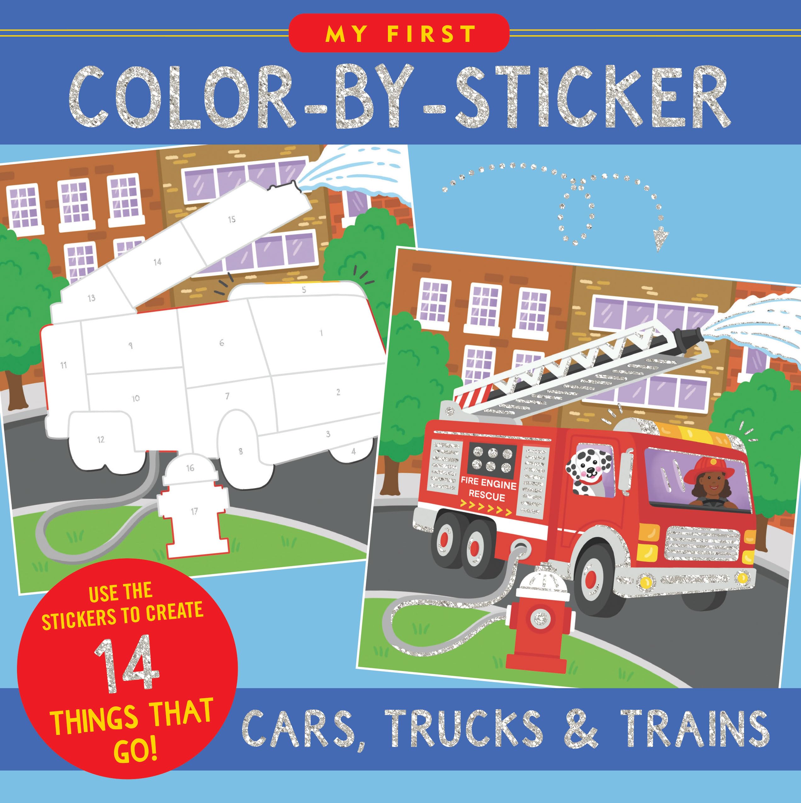 My First Color-by-sticker Book - Cars, Trucks, & Trains Tiptoi & Games