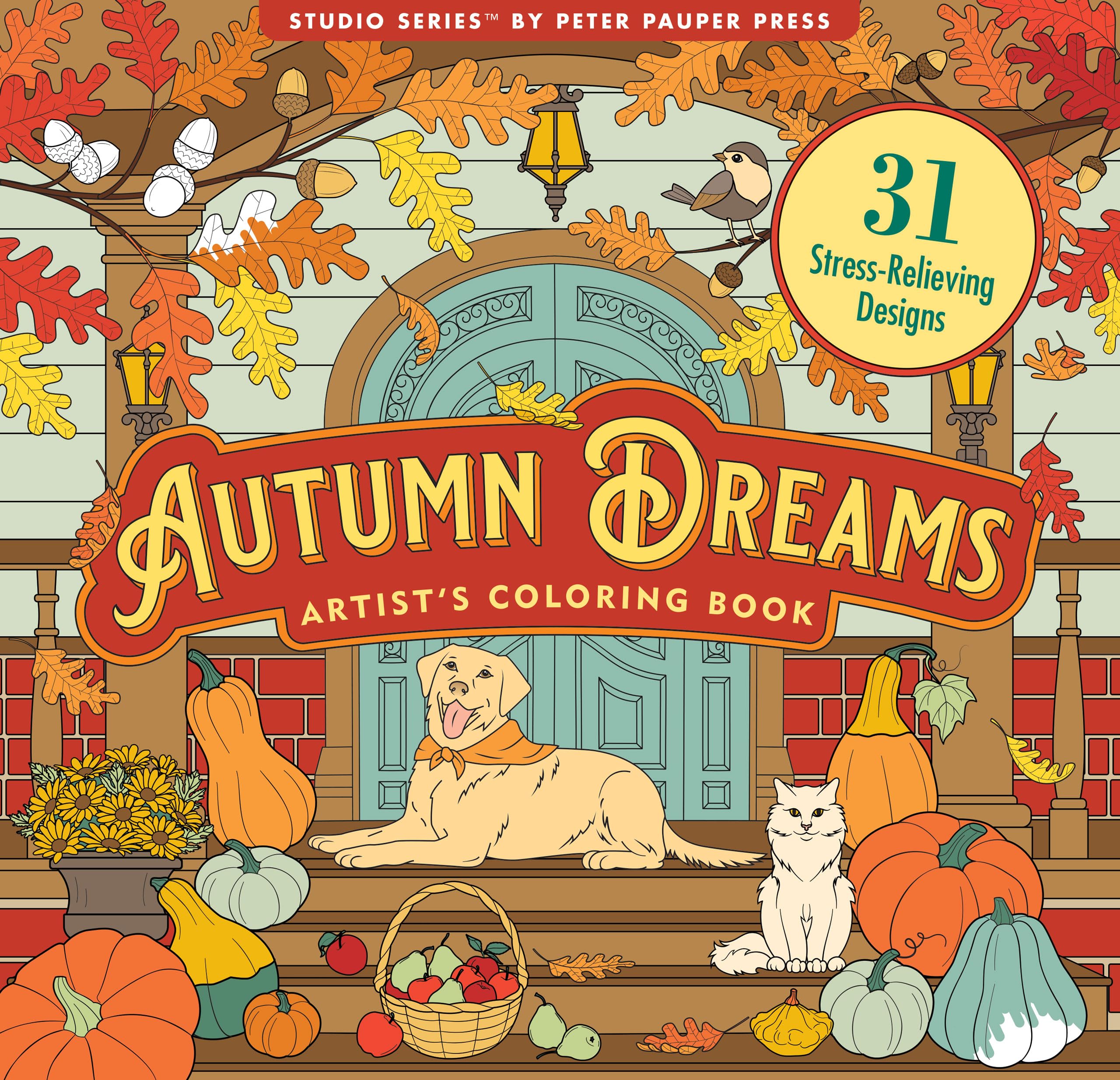 Autumn Dreams Coloring Book - 31 Stress Free Designs (Peforated Pages for Easy Removal) Hobbies & Crafts