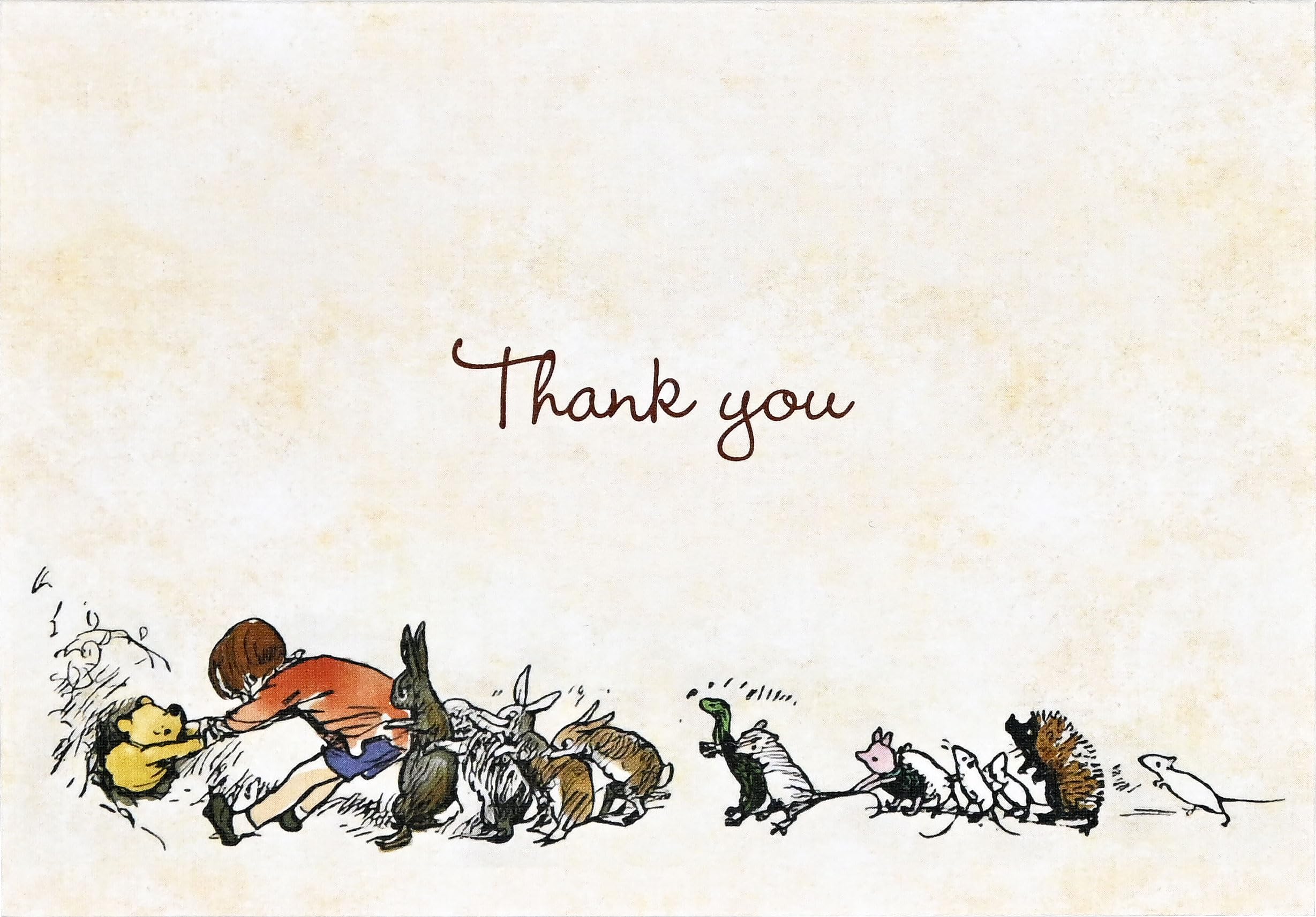 Pooh Bear Thank You Notes (14 Cards, 15 Self-Sealing Envelopes) Books