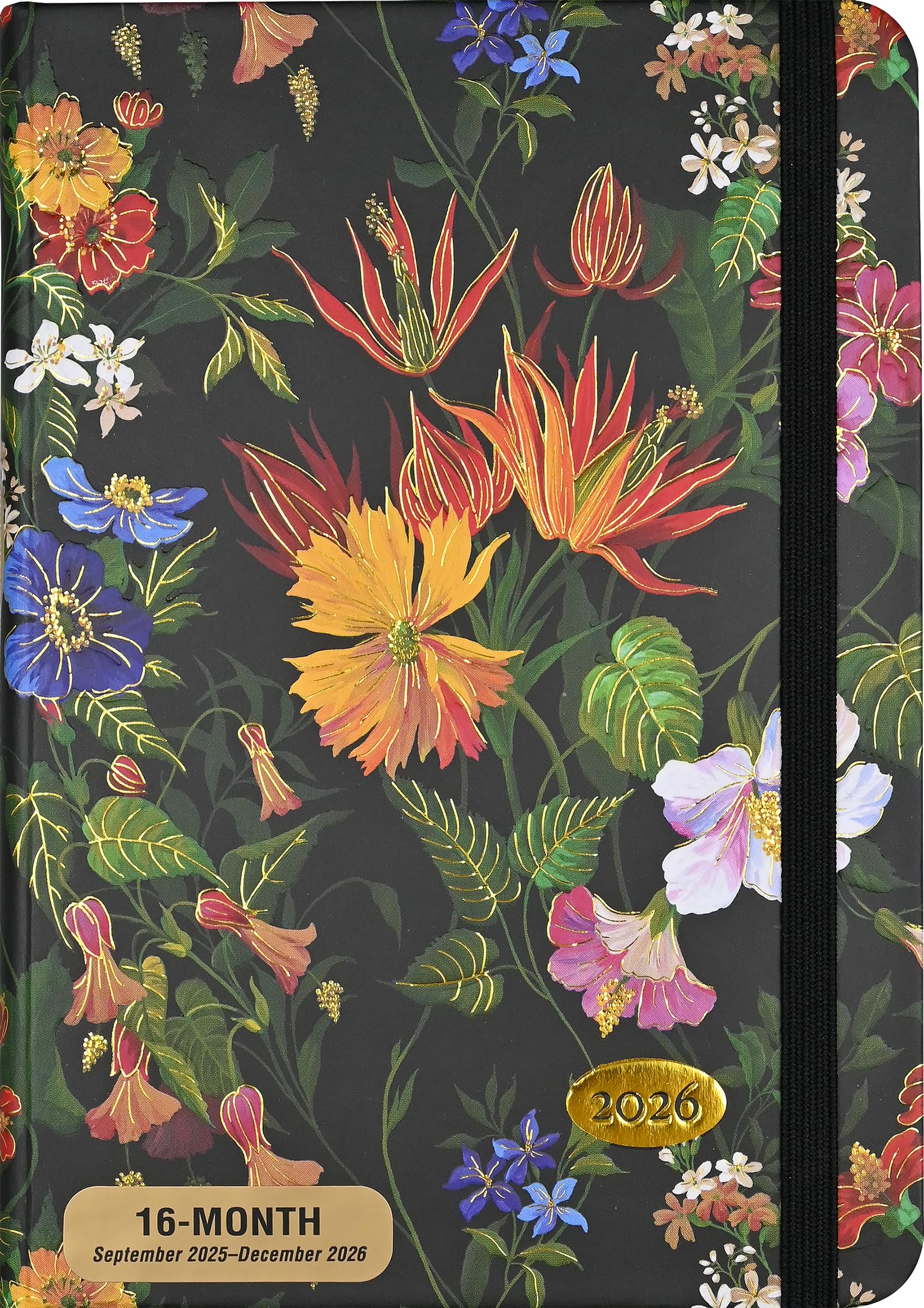 2026 Floral Paradise Weekly Planner (16 months, Sept 2025 to Dec 2026) Calendars