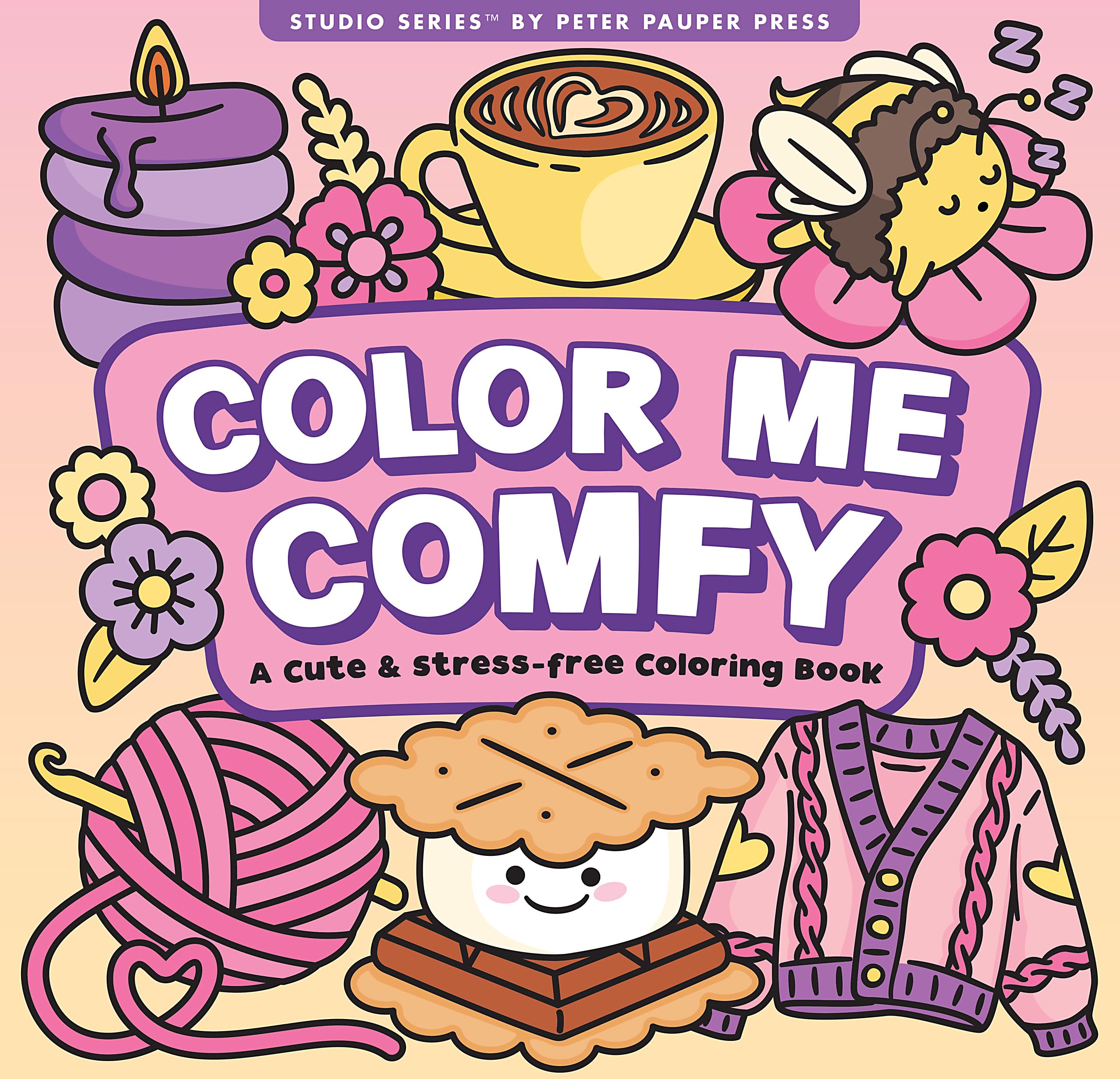 Color Me Comfy Adult Coloring Book: 31 One-sided Designs on Thick Paper Hobbies & Crafts