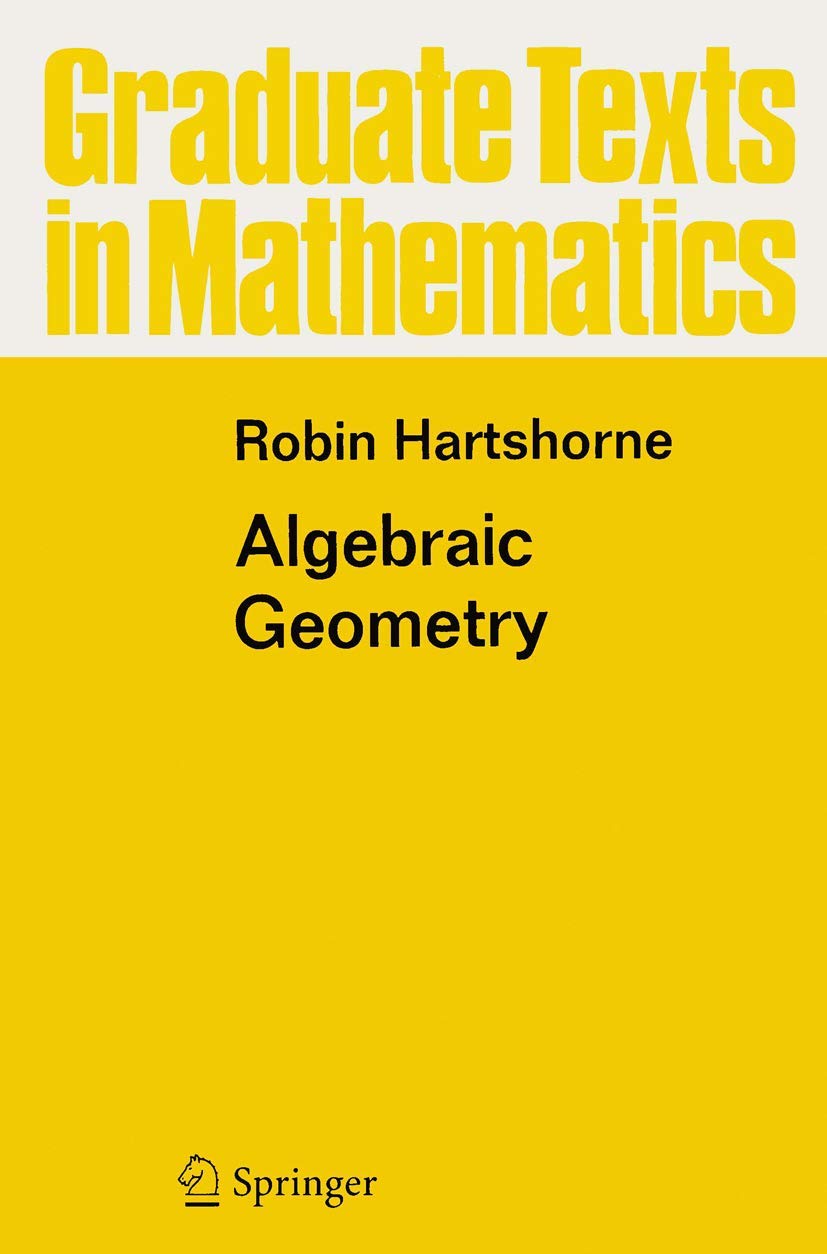 Product Image: Algebraic Geometry (Graduate Texts in Mathematics, Band 52)