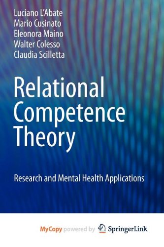 Relational Competence Theory: Research and Mental Health Applications Psychology