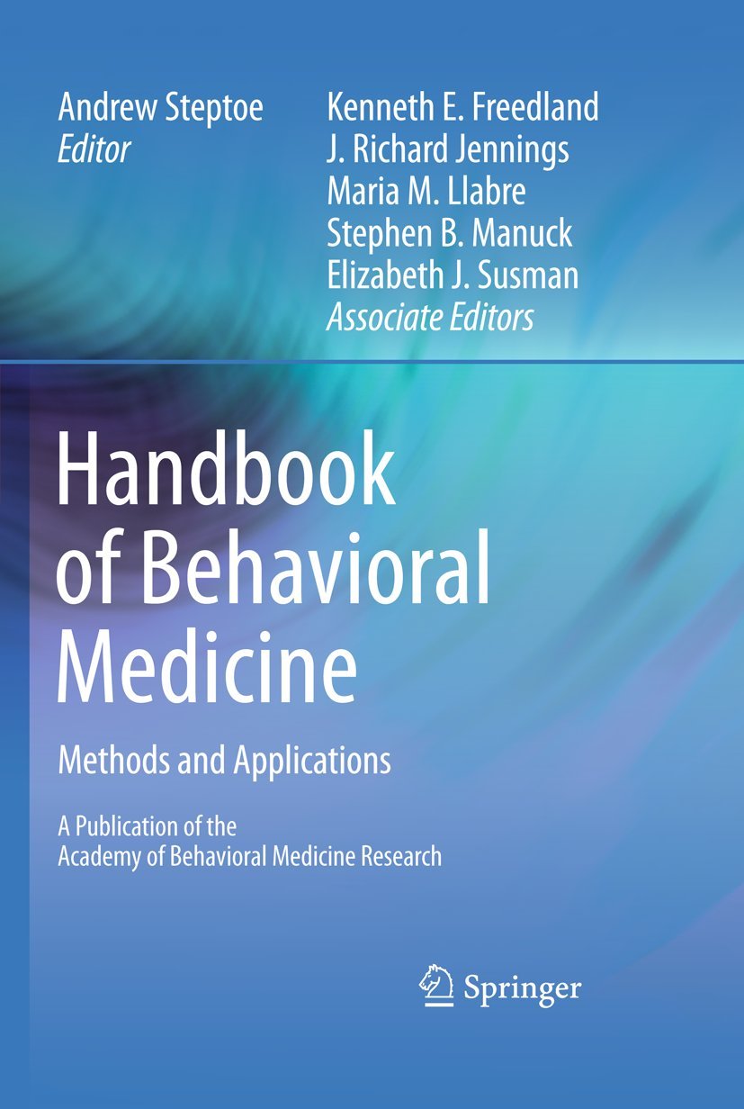 Handbook of Behavioral Medicine: Methods and Applications book