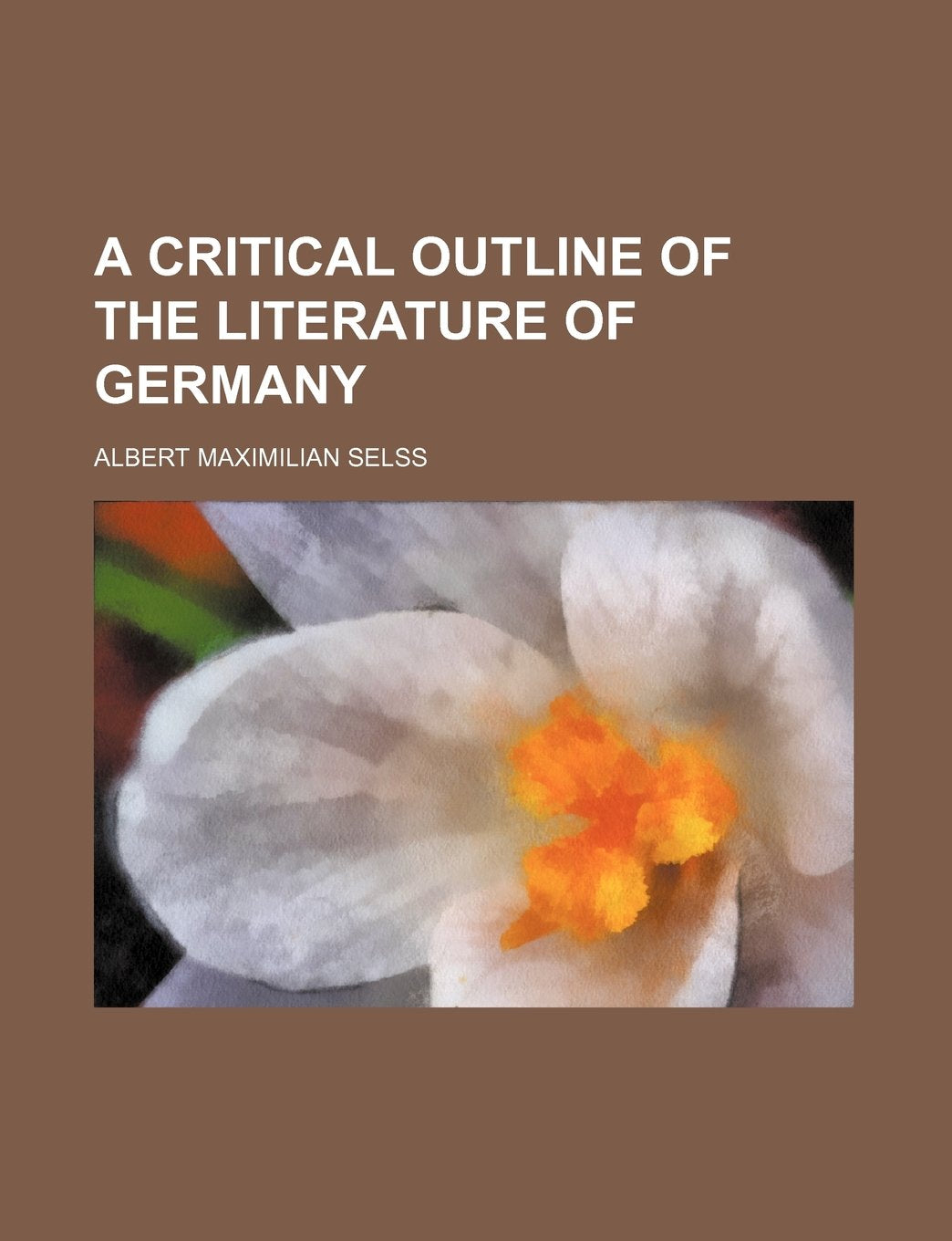 A Critical Outline of the Literature of Germany Books