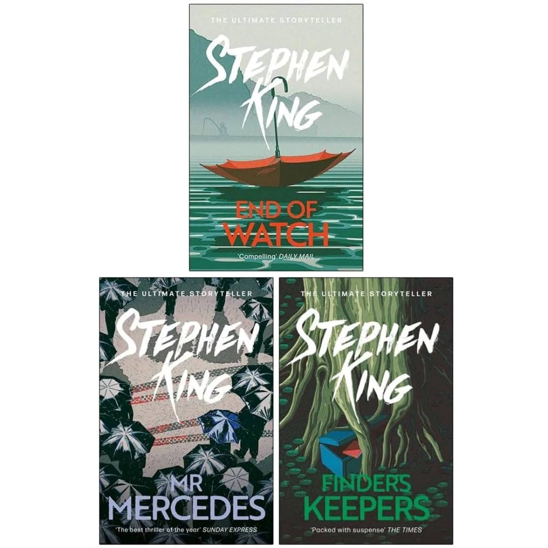 The Bill Hodges Trilogy Stephen King 3 Books Collection Set (Mr Mercedes, Finders Keepers, End of Watch) Classics