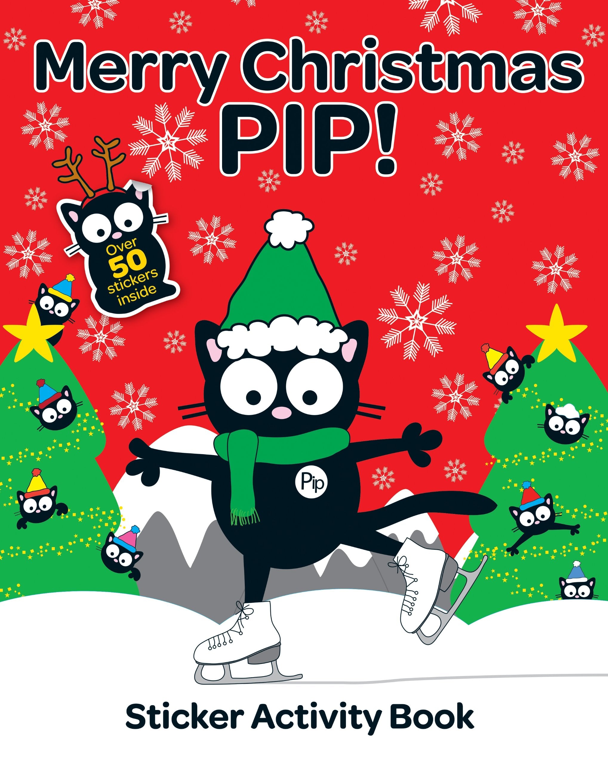 Merry Christmas Pip Sticker Activity Book (My Cat Pip) Tiptoi & Games