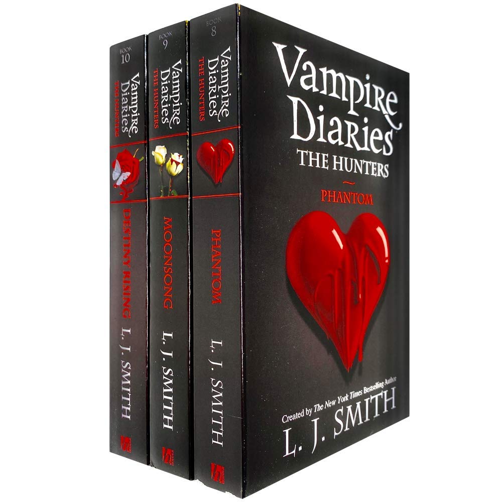 Vampire Diaries The Hunters Collection 3 Books Set by L. J. Smith (Phantom, Moonsong & Destiny Rising) Horror & Mystery