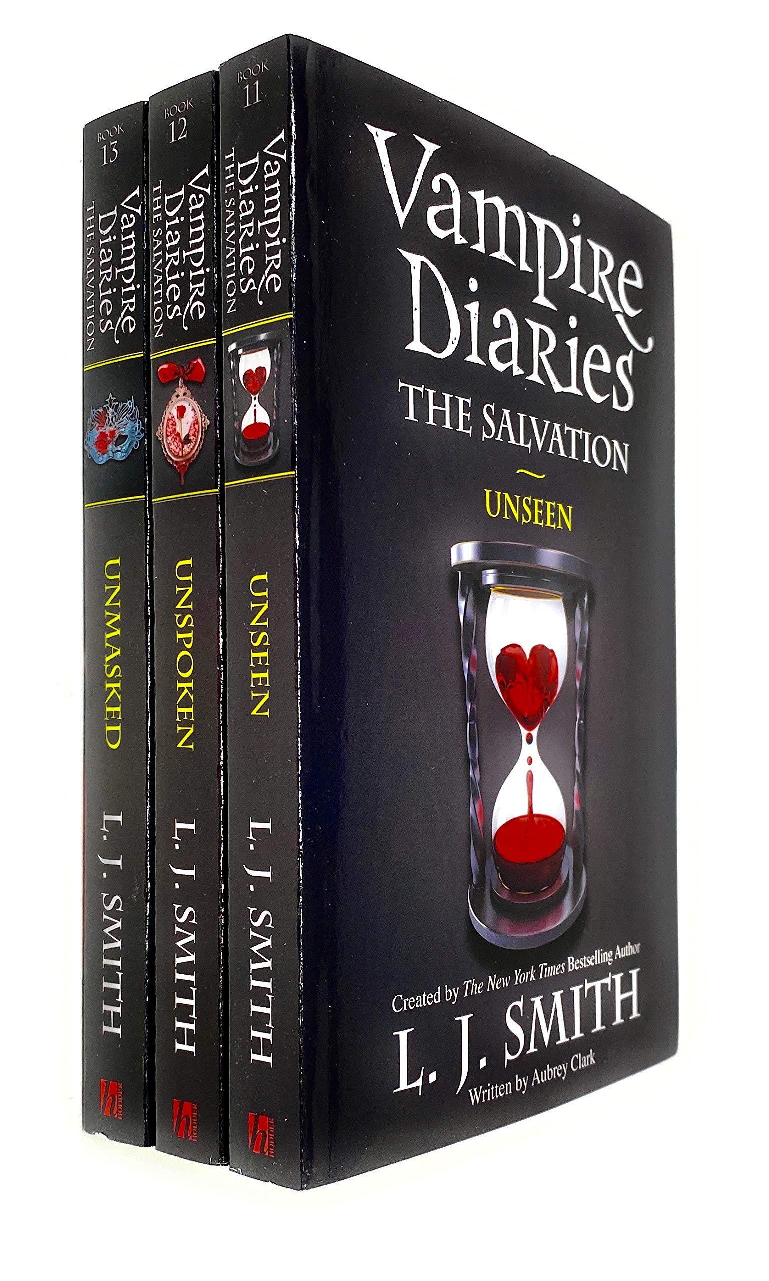 Vampire Diaries The Salvation Collection 3 Books Set by L. J. Smith (Unseen, Unspoken & Unmasked) Horror & Mystery