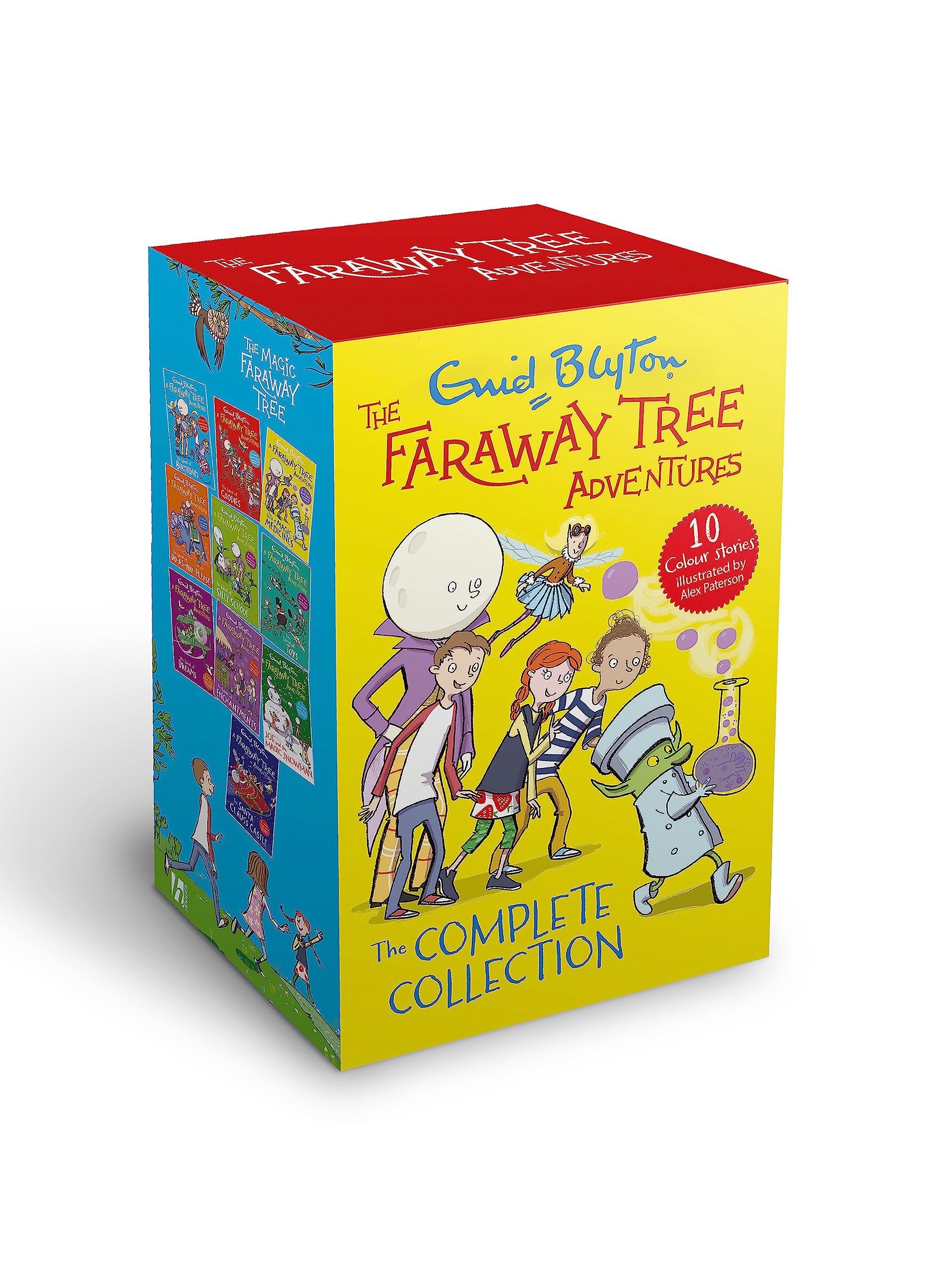Enid Blyton The Faraway Tree Adventures Colour Stories Complete Collection 10 Books Box Set (Birthdays, Dreams, Enchantments, Goodies, Magic Medicines, Silly School & MORE!) Fantasy & Sci-Fi