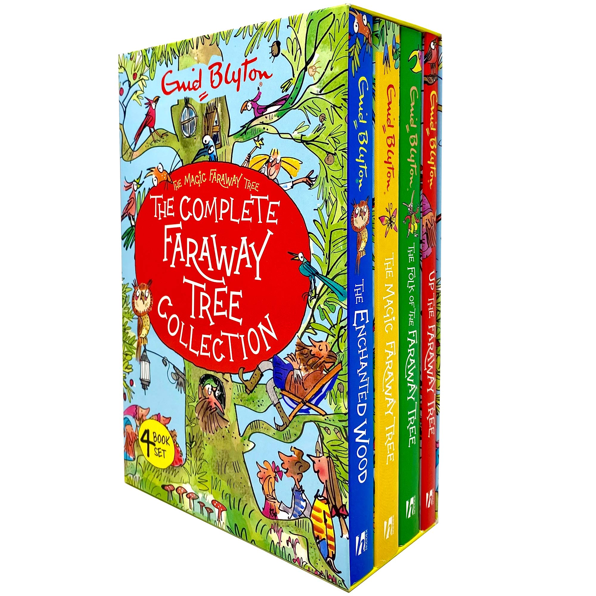 The Complete Magic Faraway Tree Collection 4 Books Box Set by Enid Blyton (Up The Faraway Tree, Folk of the Faraway Tree, Magic Faraway Tree & Enchanted Wood) Fiction