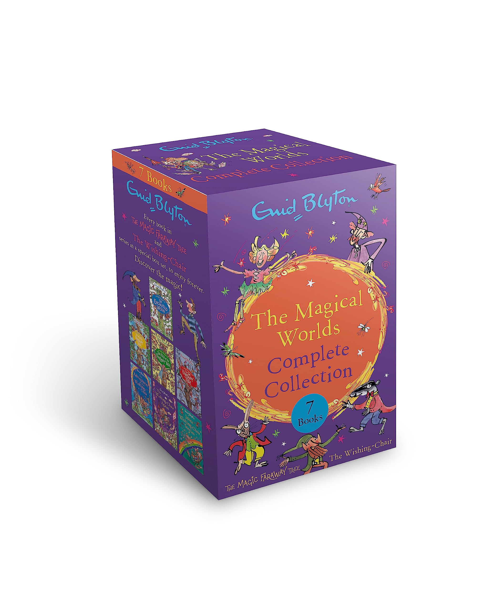 The Magical Worlds Complete Collection 7 Books By Enid Blyton - Ages 7-9 - Paperback Books