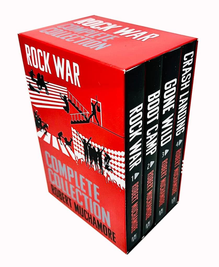 Rock War Complete Collection 1-4 Books Box Set By Robert Muchamore (Rock War, Boot Camp, Gone Wild & Crash Landing) Fiction
