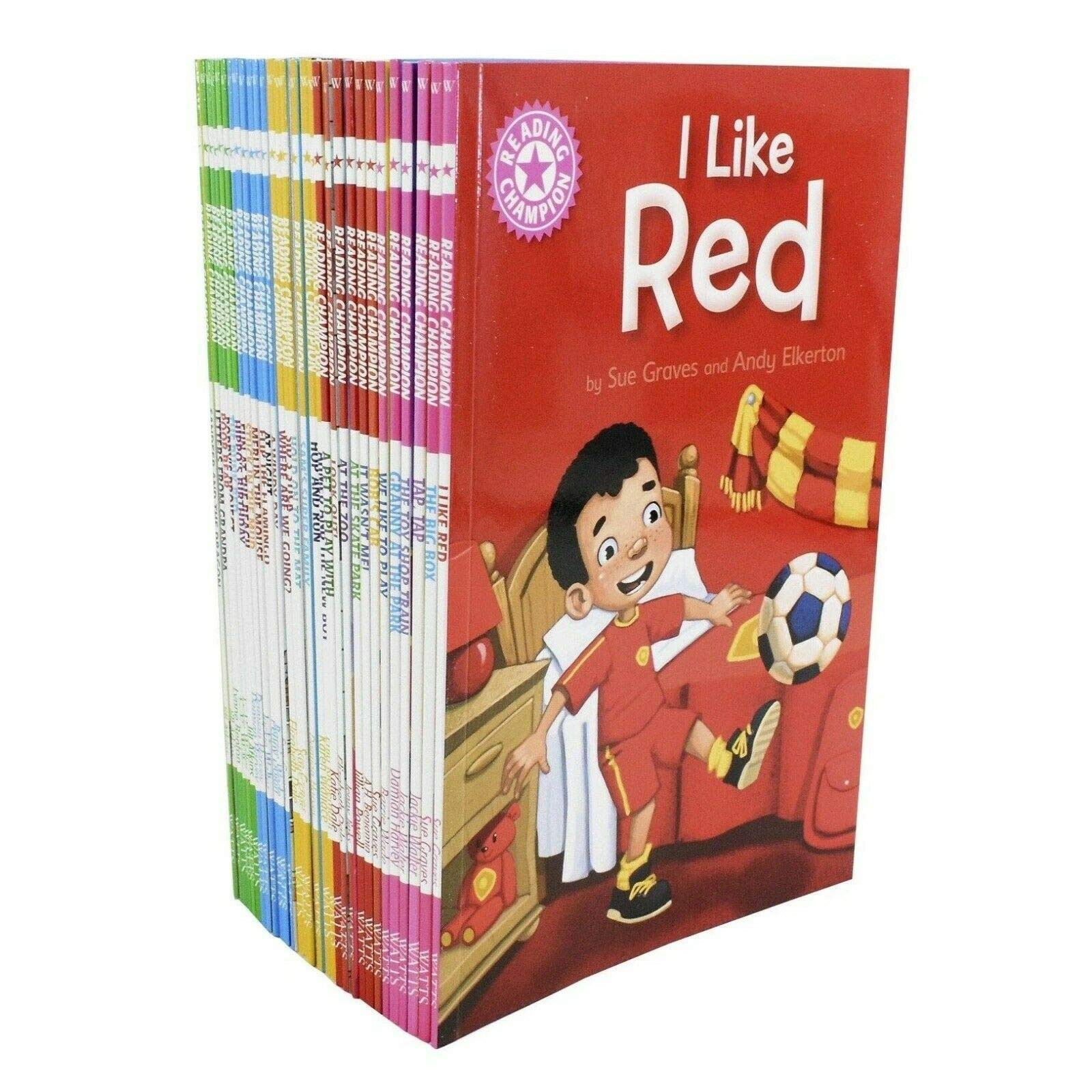 Reading Champions for New Readers 30 Books Set Level 1 to 5 (Beginners Collection Series 1) Partnership & Love