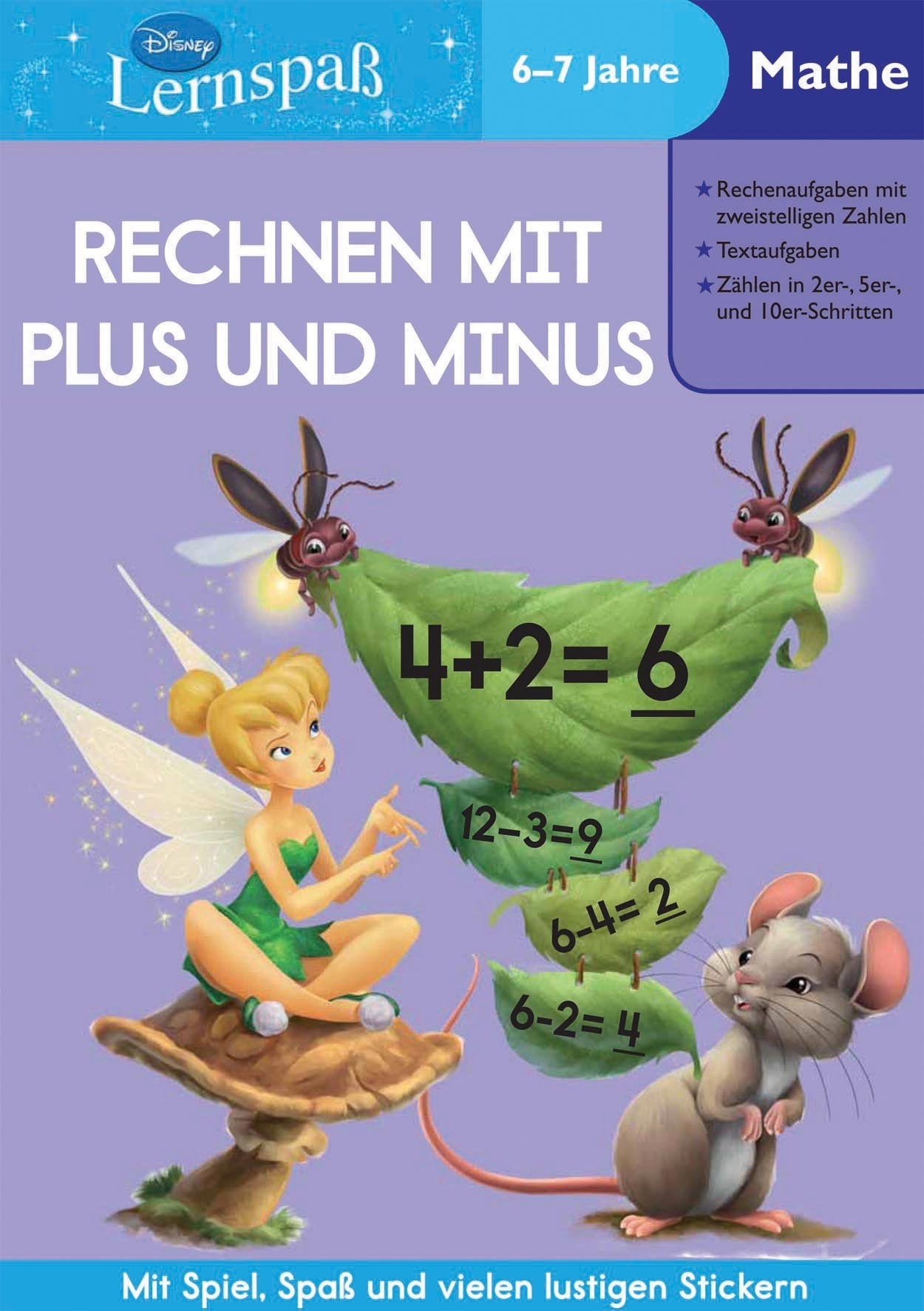 Disney: Lernspaß Fairies Rechnen mit Plus & Minus (6-7 Jahre) Children's books