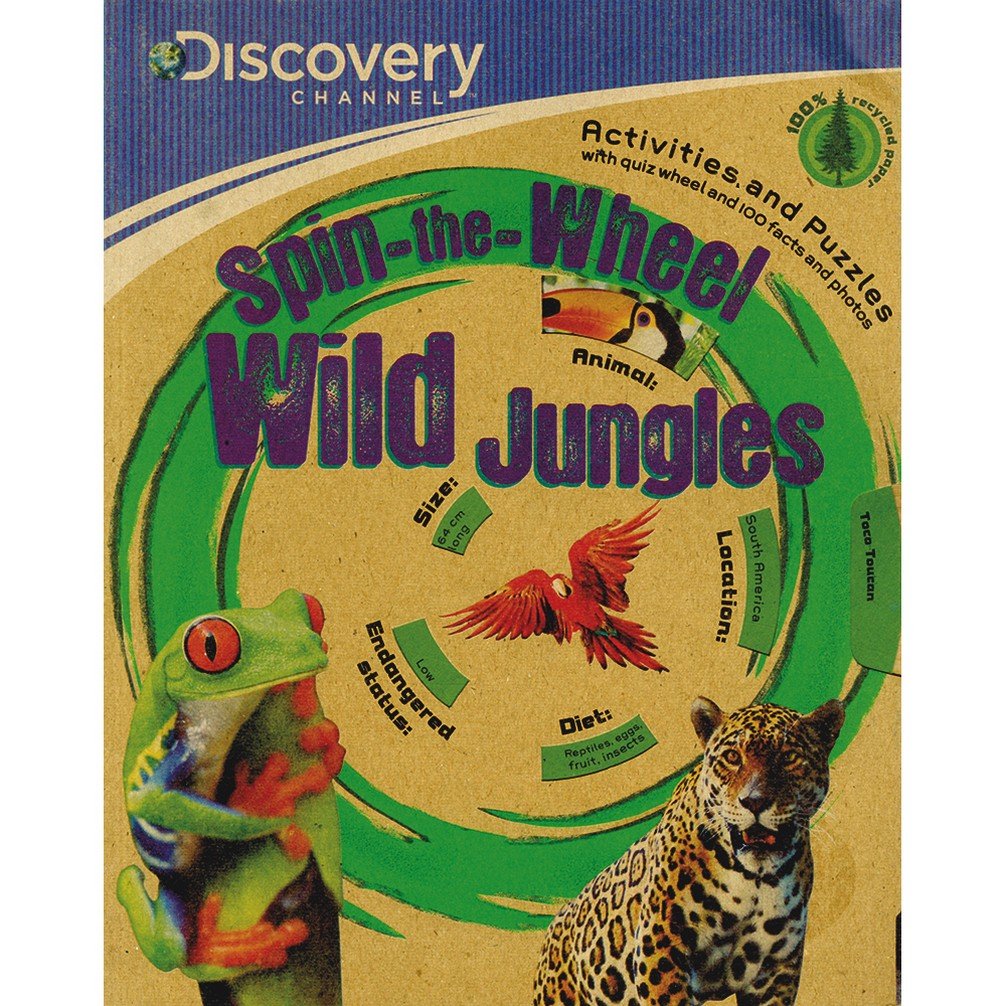 Discovery Channel Spin-the-Wheel Wild Jungles Acitivities and Puzzles Tiptoi & Games