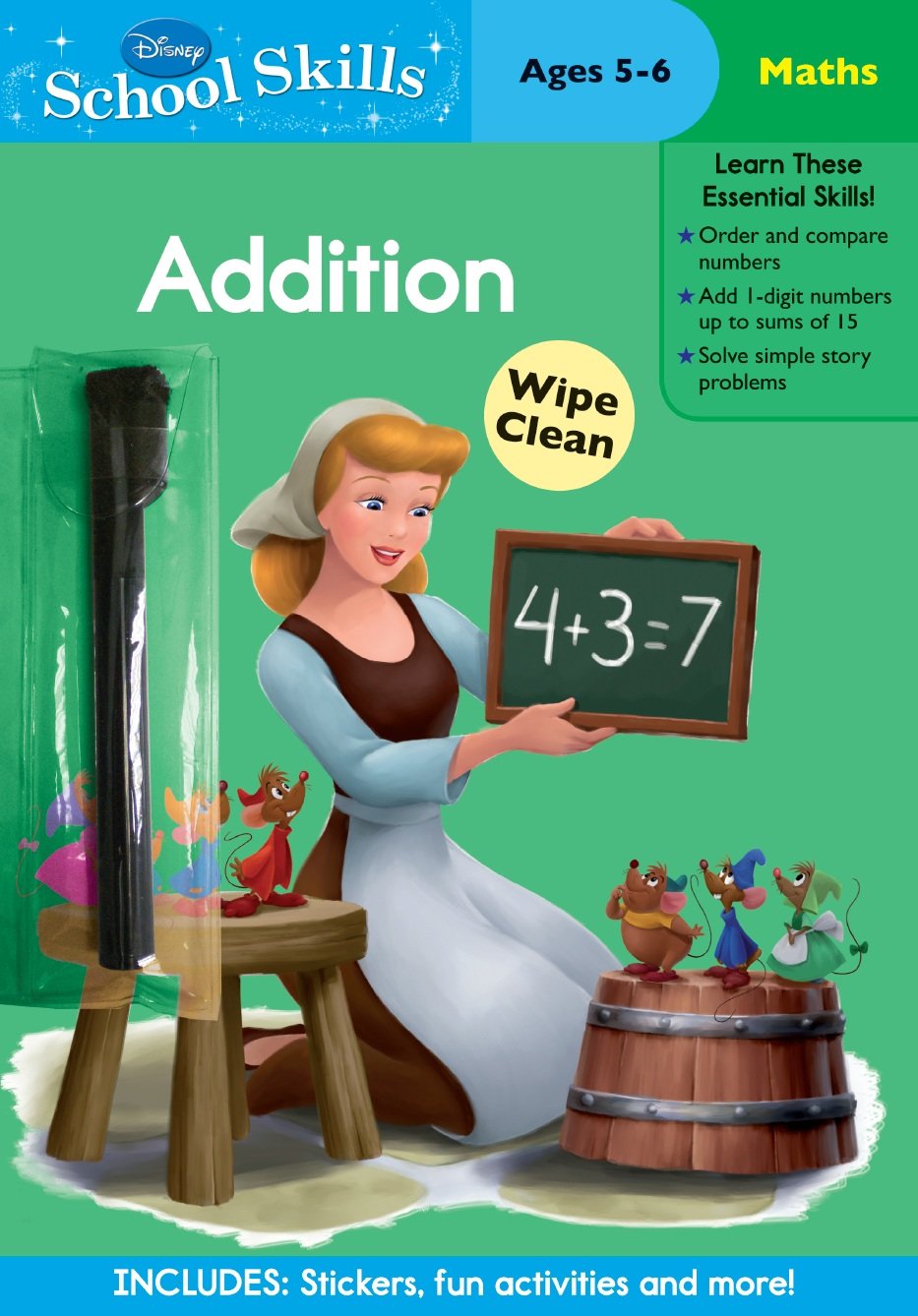 Disney School Skills: Princess Lets Learn Addition Non-fiction