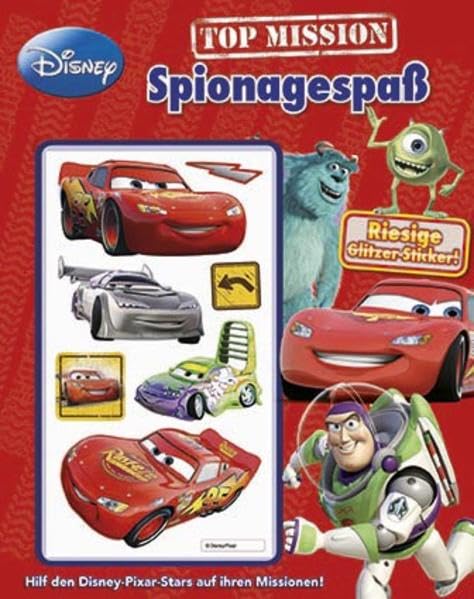 Disney: Activity Pixar Spionagespaß: Hilf den Disney-Pixar-Stars auf ihren Missionen!: Hilf den Disney-Pixar-Stars auf ihren Missionen! Riesige Glitzer-Sticker Tiptoi & Games