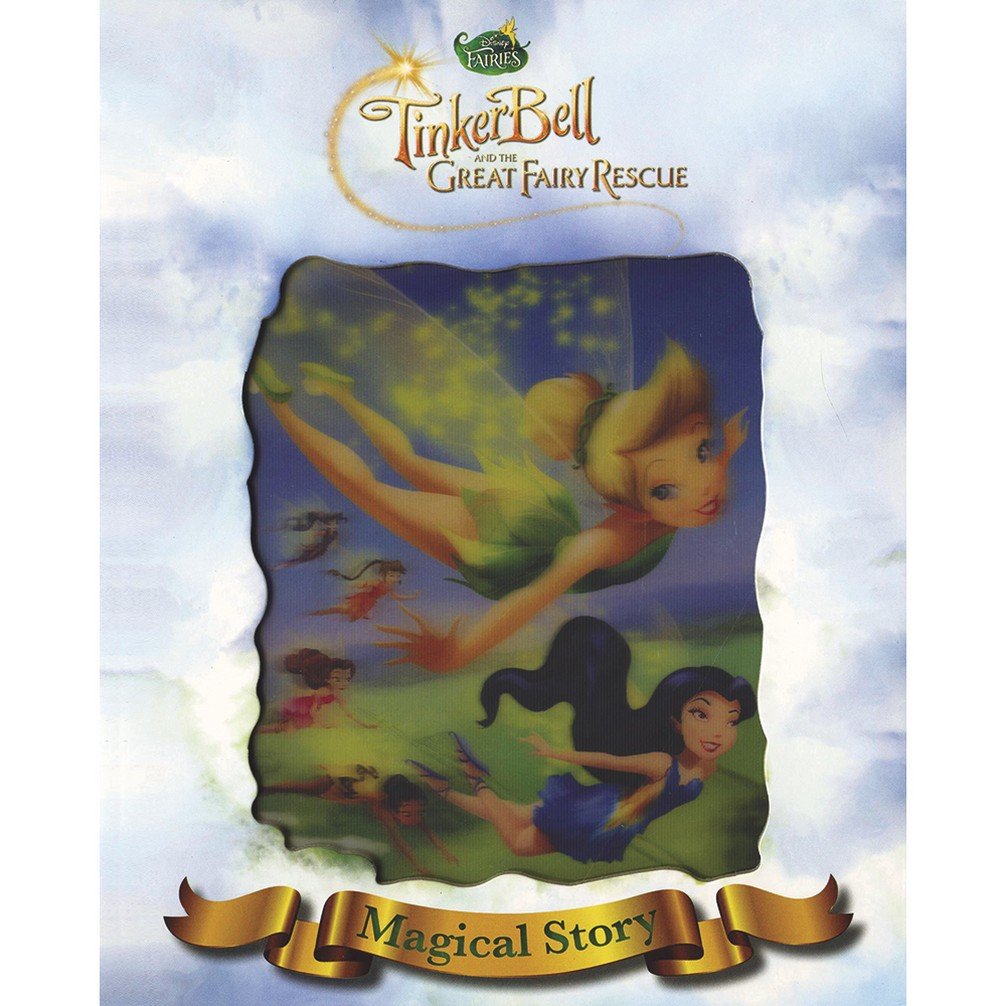 Disney Tinkerbell 3 Magical Story with Amazing Moving Picture Cover Novels & Short Stories