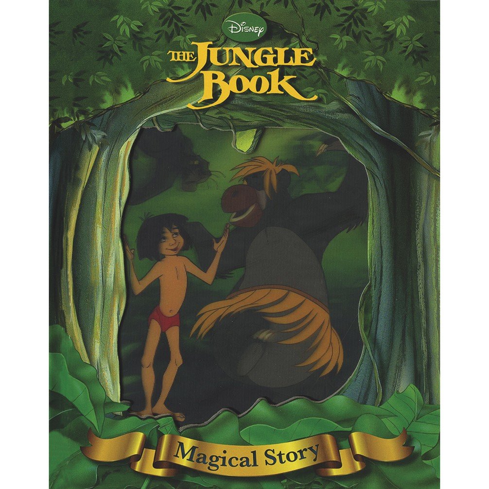 Disney Jungle Book Magical Story with Amazing Moving Picture Cover Novels & Short Stories