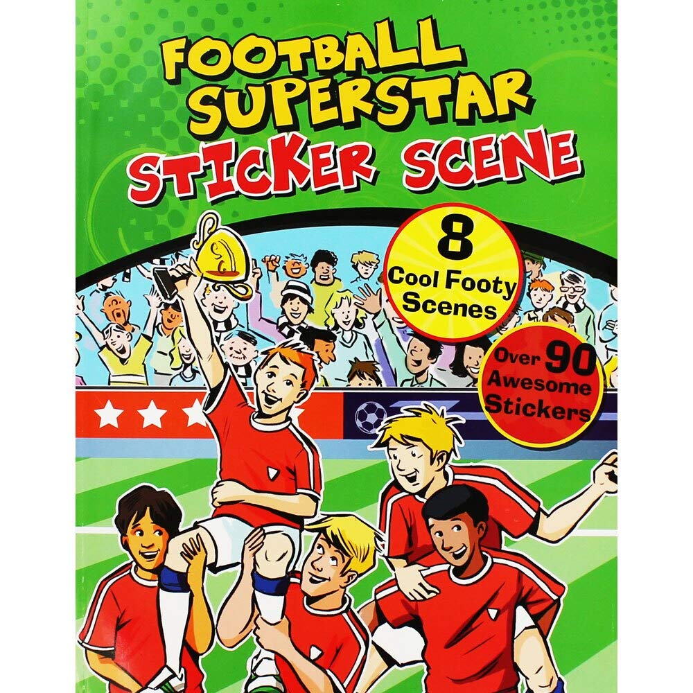 Football Superstar Sticker Scene with Over 90 Stickers Leisure & Fun