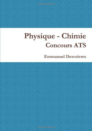 Physique - Chimie Concours ATS book