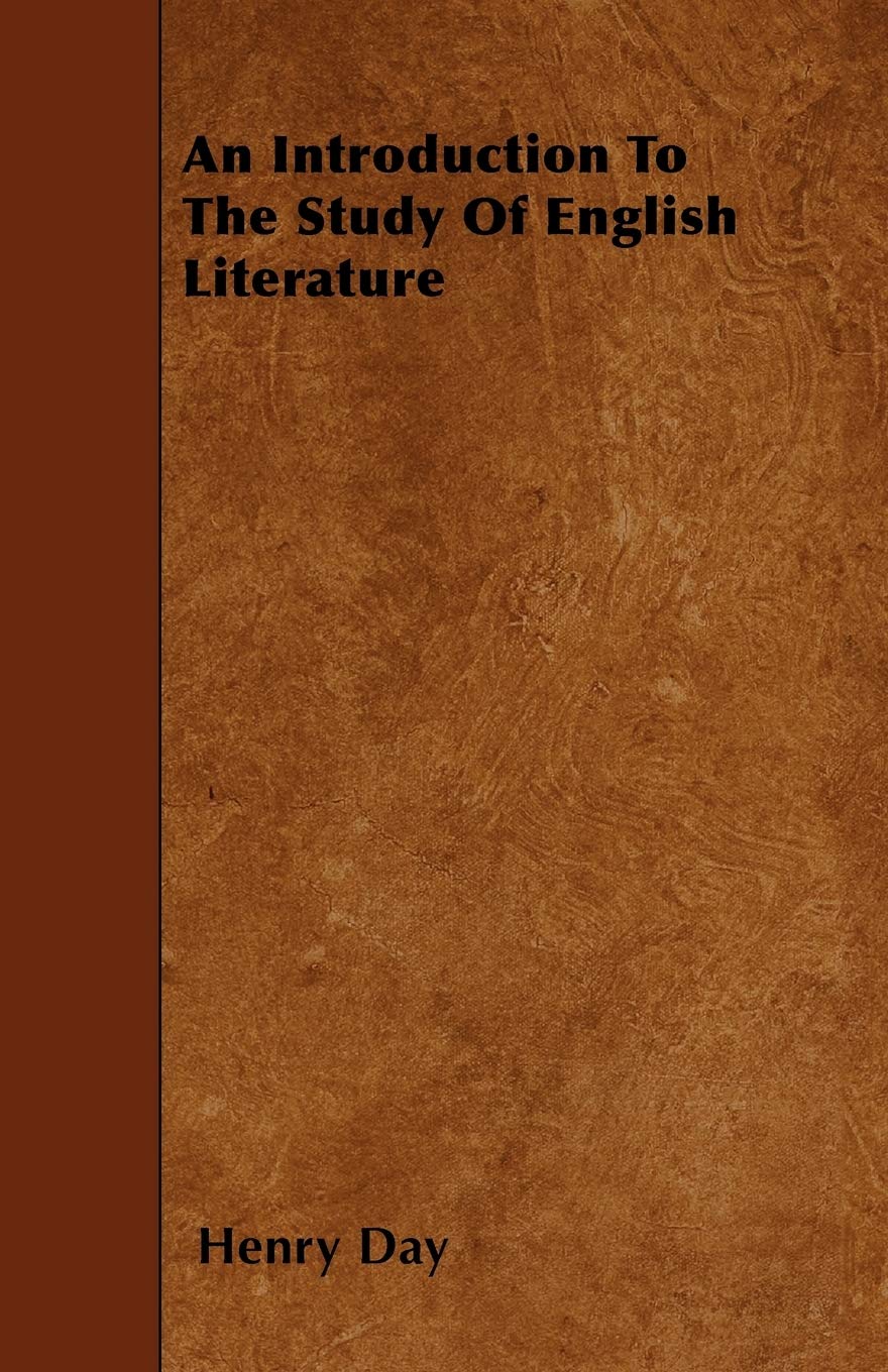 An Introduction To The Study Of English Literature Books