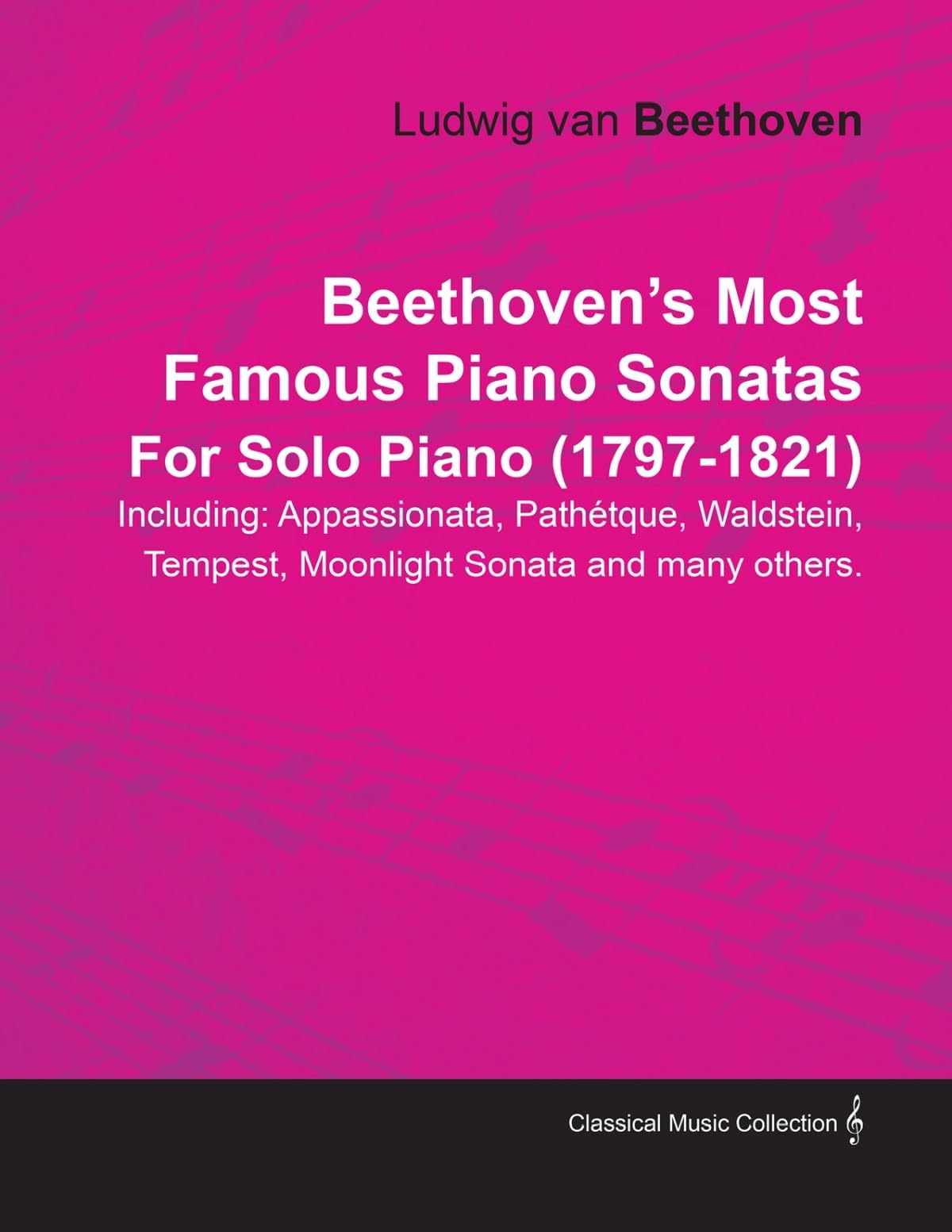 Beethoven's Most Famous Piano Sonatas - Including Appassionata, Pathétique, Waldstein, Tempest, Moonlight Sonata and Many Others - For Solo Piano (1797 - 1821);With a Biography by Joseph Otten Art & Literature Books