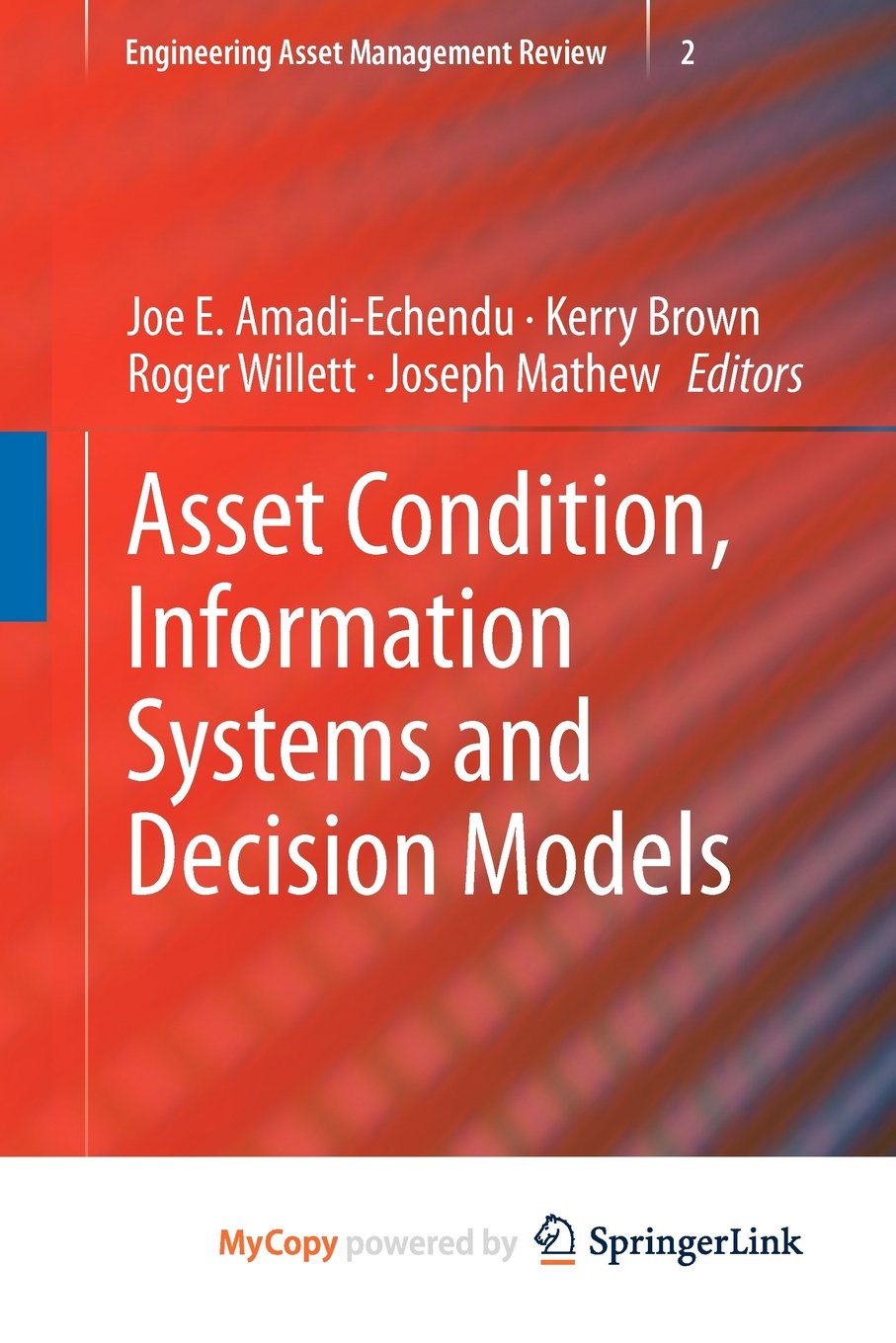 Product Image: Asset Condition, Information Systems and Decision Models