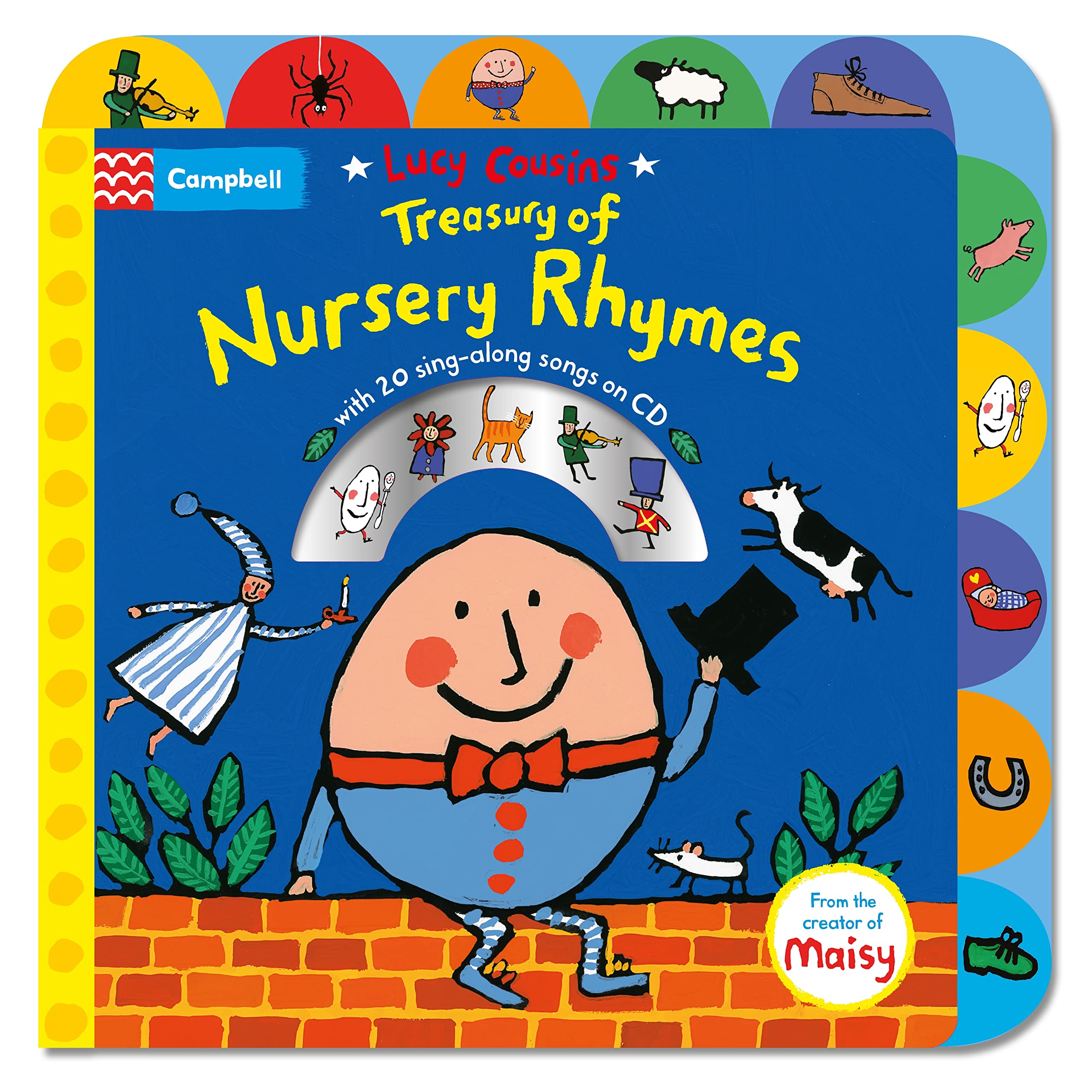Lucy Cousins Treasury of Nursery Rhymes Book and CD: With 20 sing-along Songs on CD Non-fiction