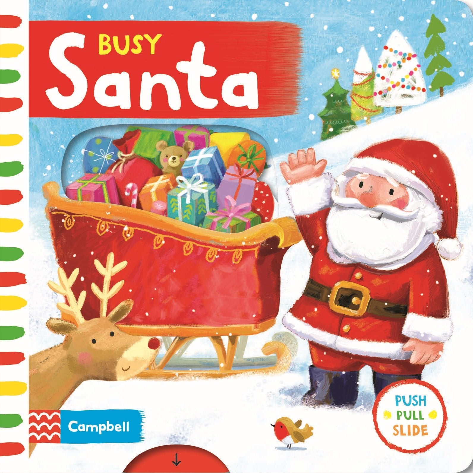 Busy Santa: A Push, Pull, Slide Book (Campbell Busy Books, 16) Parents & Children