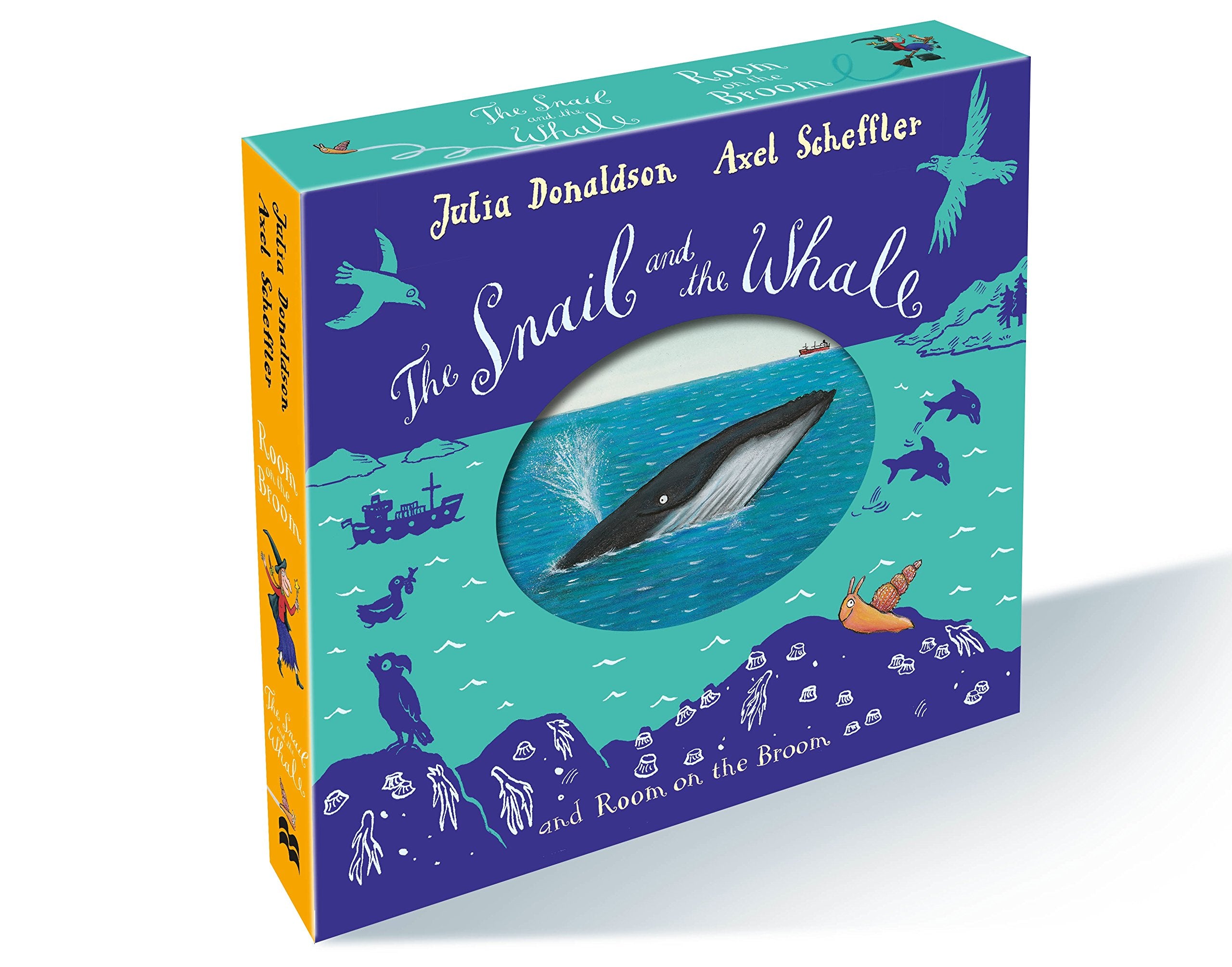 The Snail and the Whale and Room on the Broom board book gift slipcase book
